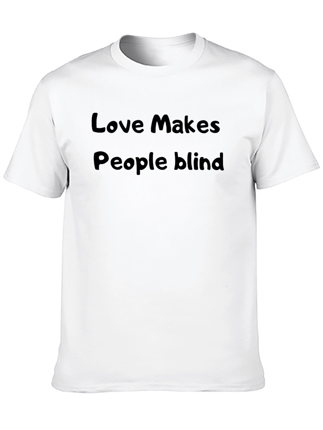 Black Love Makes People Blind T-Shirt - Soft Cotton Tee view 10