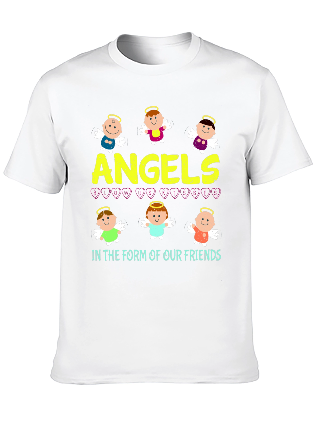 Black Angels Blow Us Kisses Graphic T-Shirt view 10