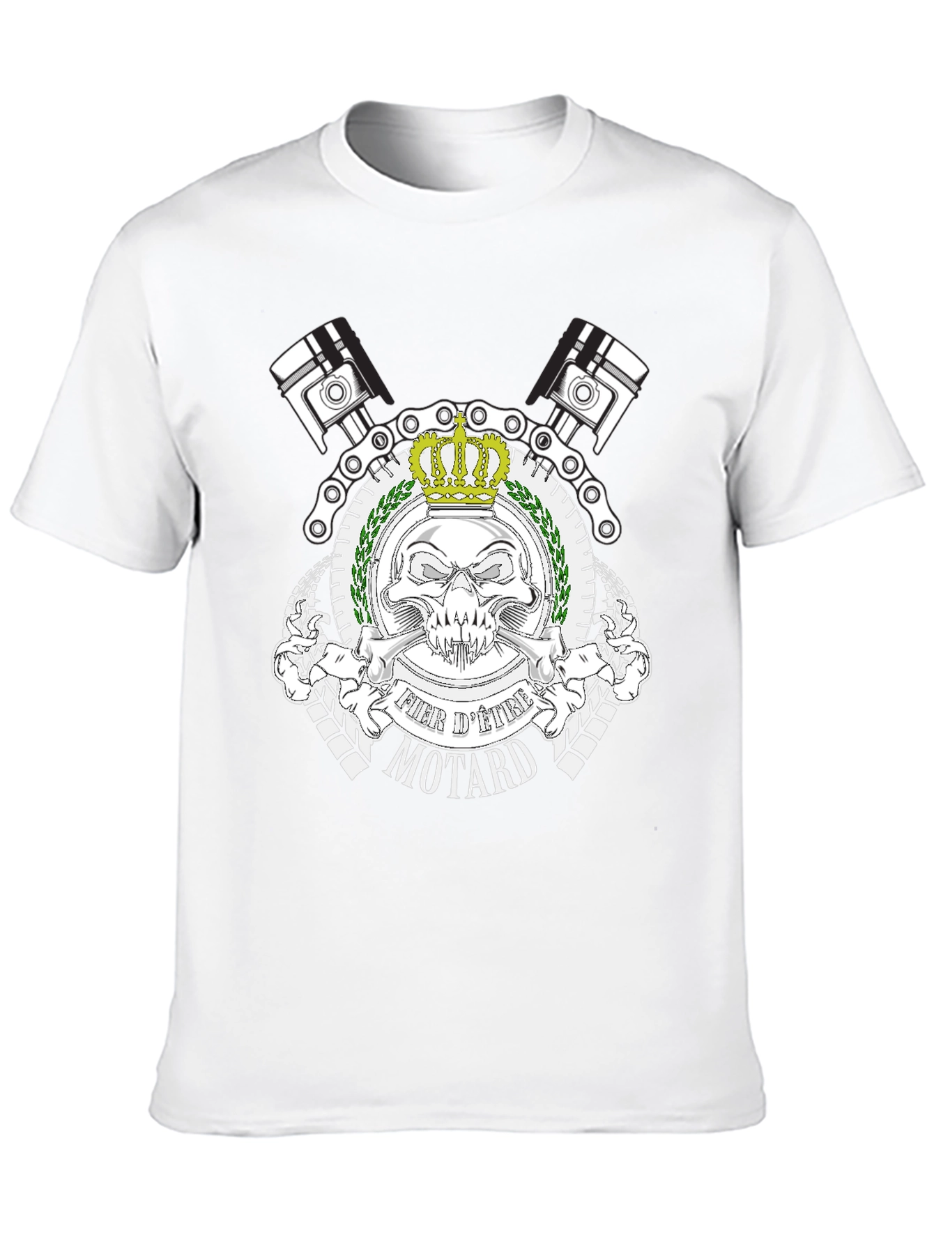 Black Fier d'Etre Motard Black T-Shirt view 10