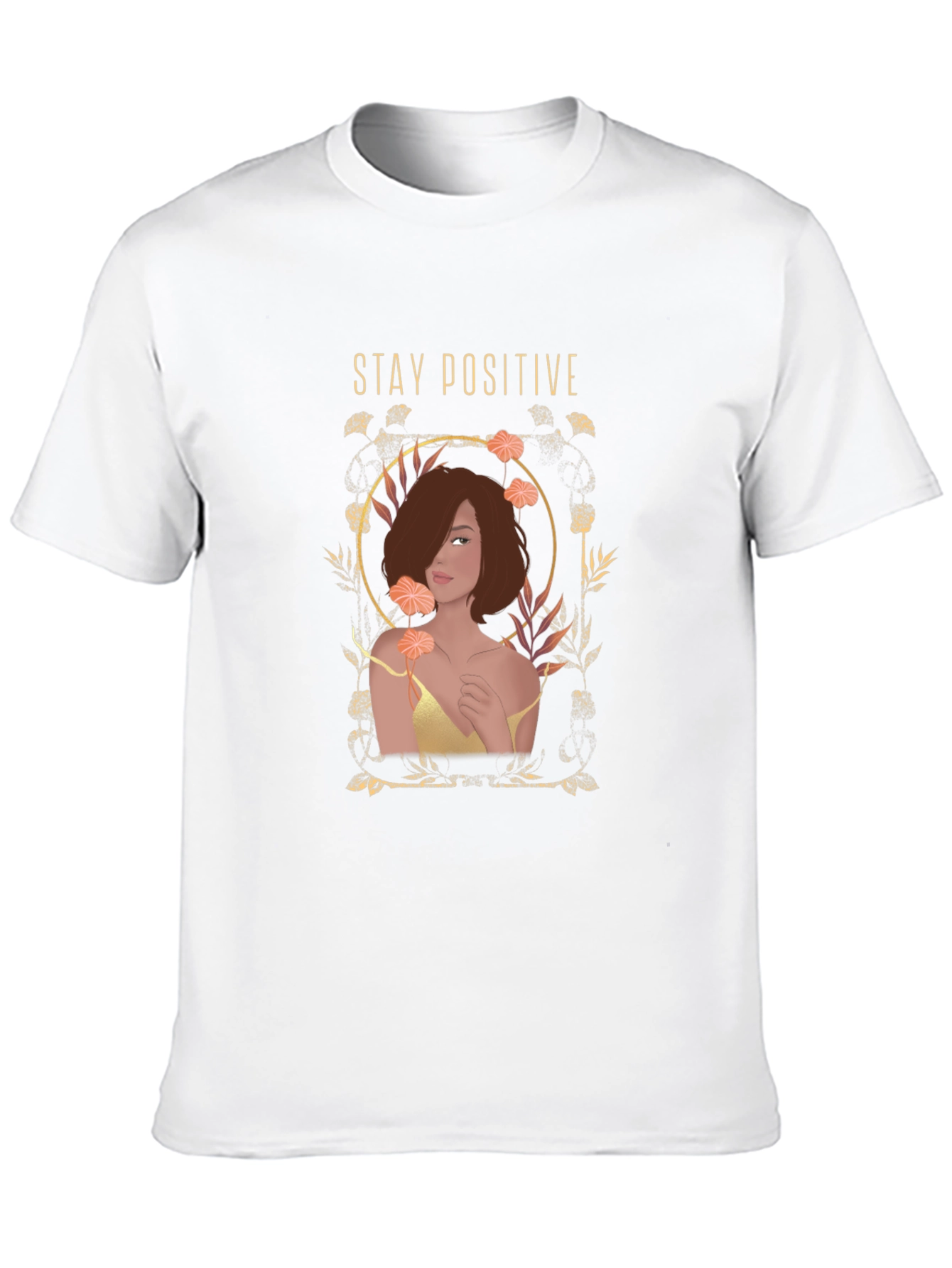 Black Stay Positive Graphic Print Black Tee view 10