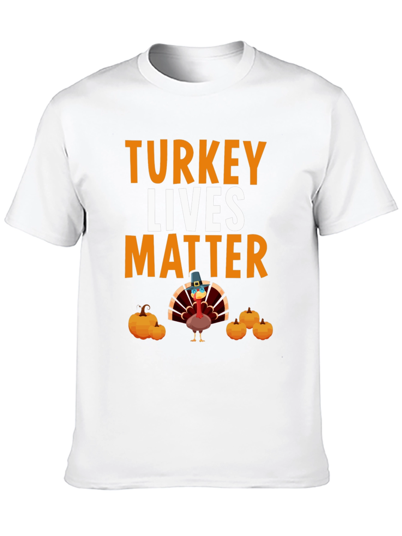 Black Turkey Lives Matter Thanksgiving T-Shirt view 10