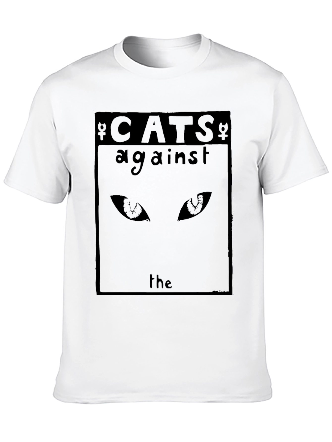 Black Cats Against The T-Shirt - Black Cat Eyes Tee view 10