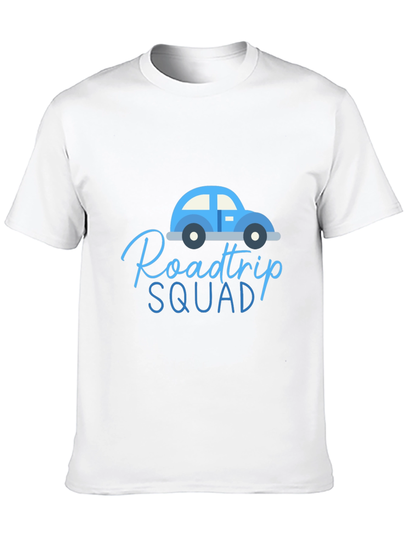 Black Roadtrip Squad Graphic Tee - Black Cotton T-Shirt view 10