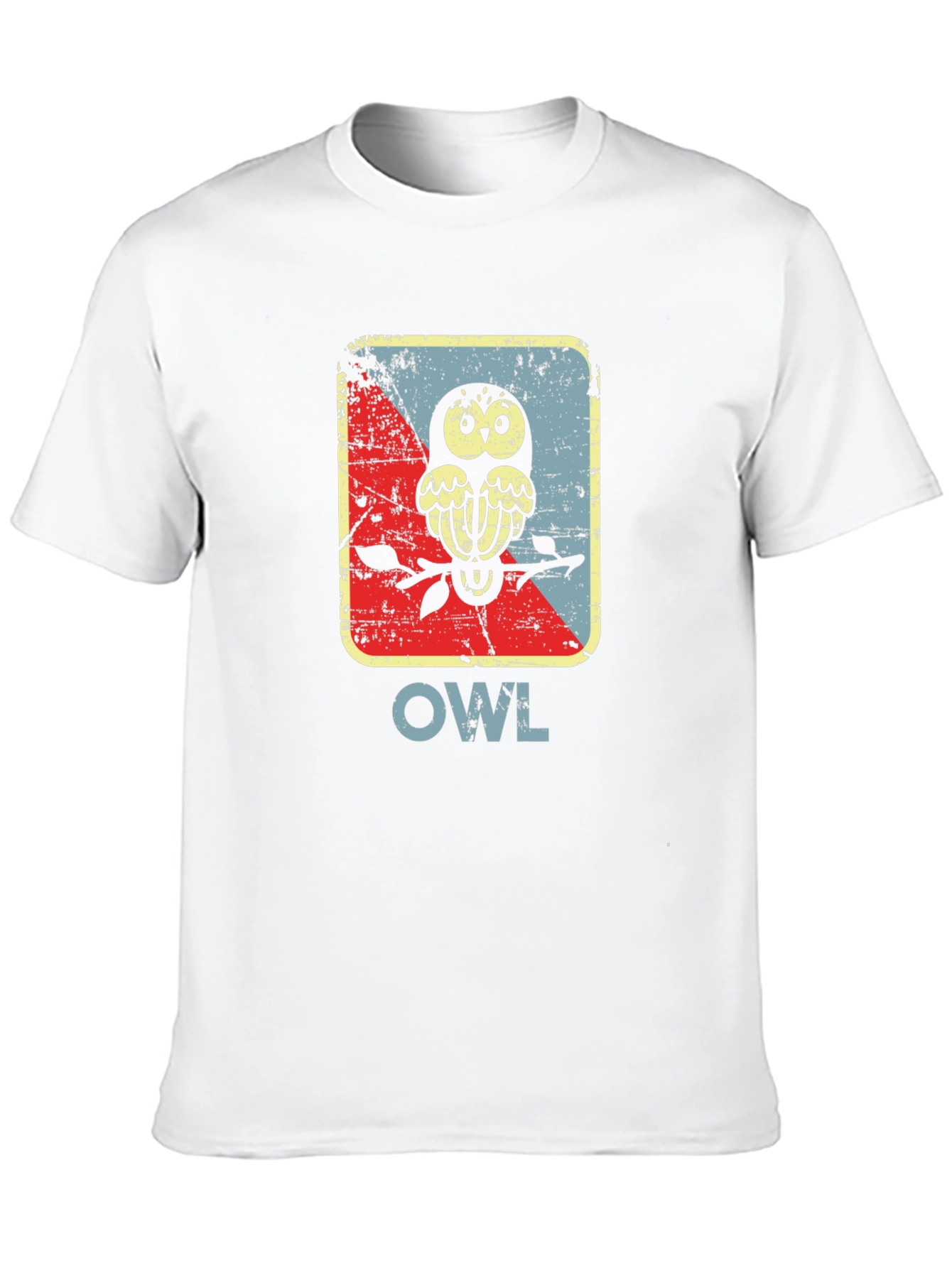 Black Vintage Owl Graphic Tee - Unique Bird Design view 10