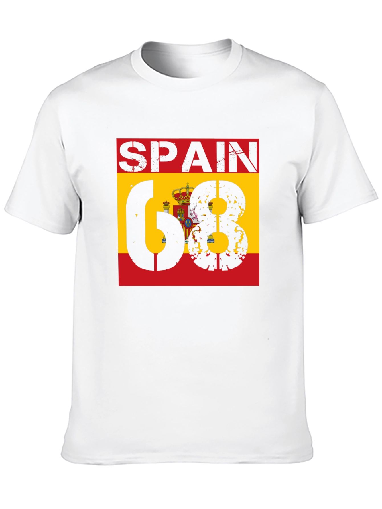 Spain 68 T-Shirt - Distressed Design - 10