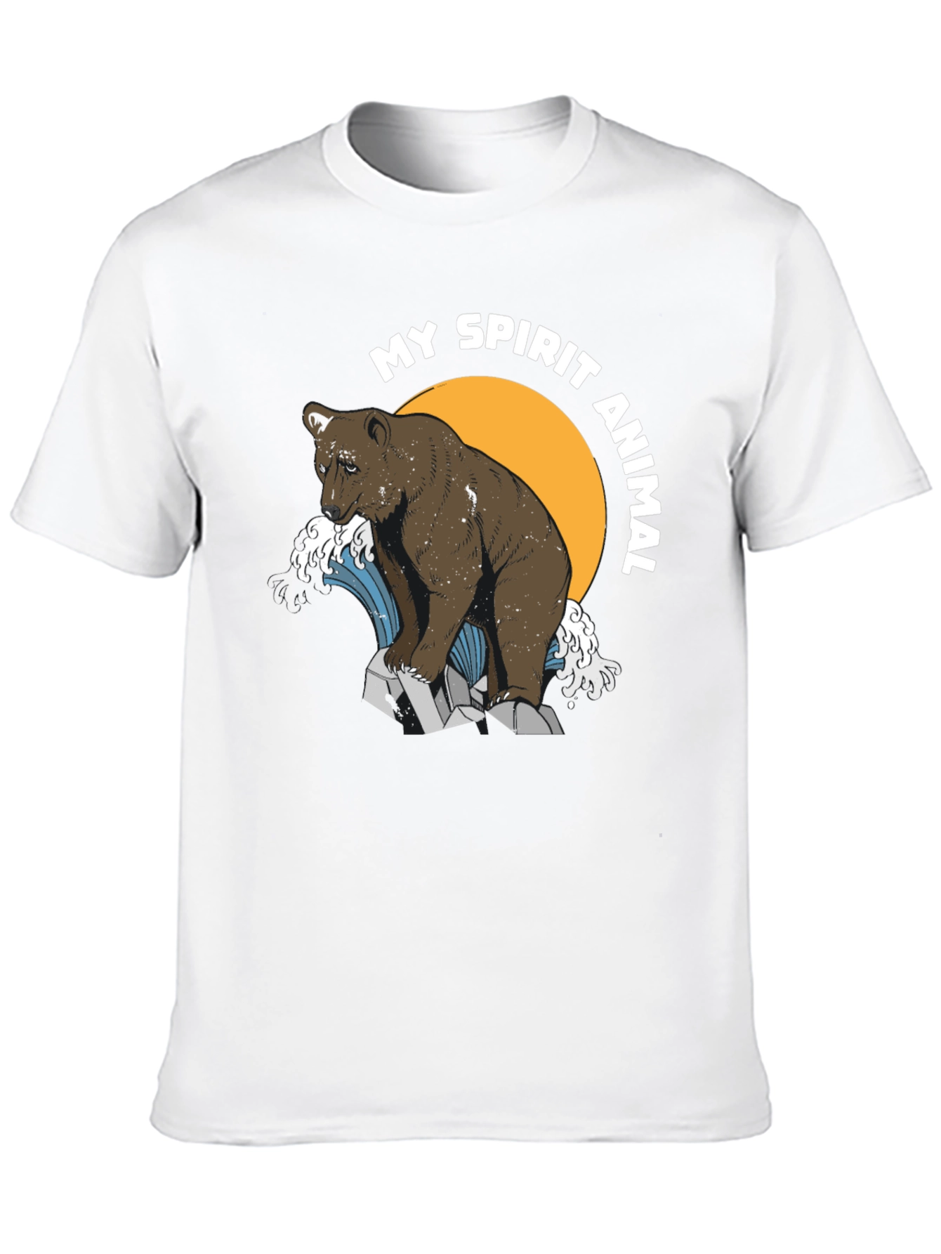 Black Bear Spirit Animal Graphic T-Shirt view 10