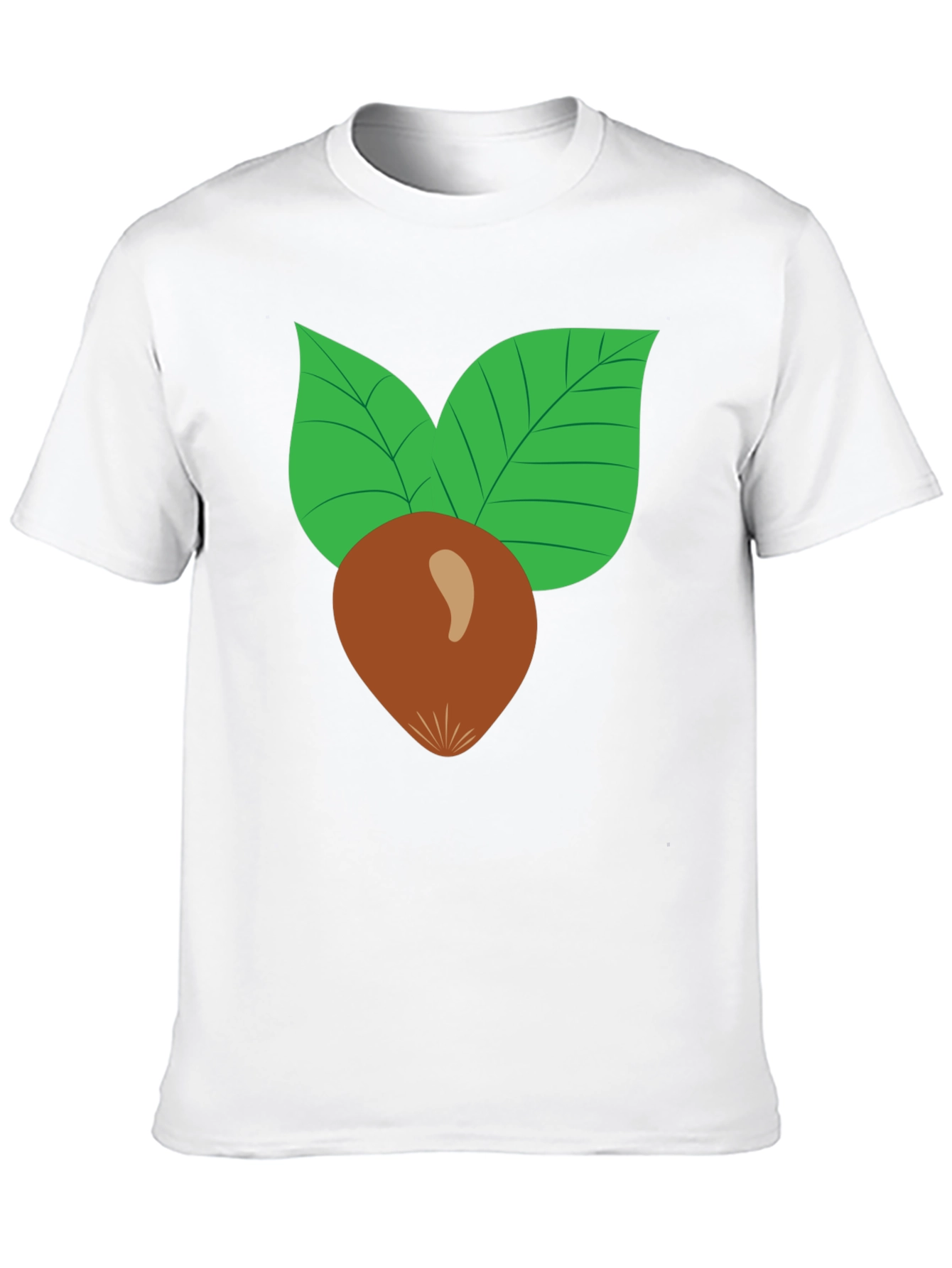 Black Nut & Leaf Graphic T-Shirt - Black view 10