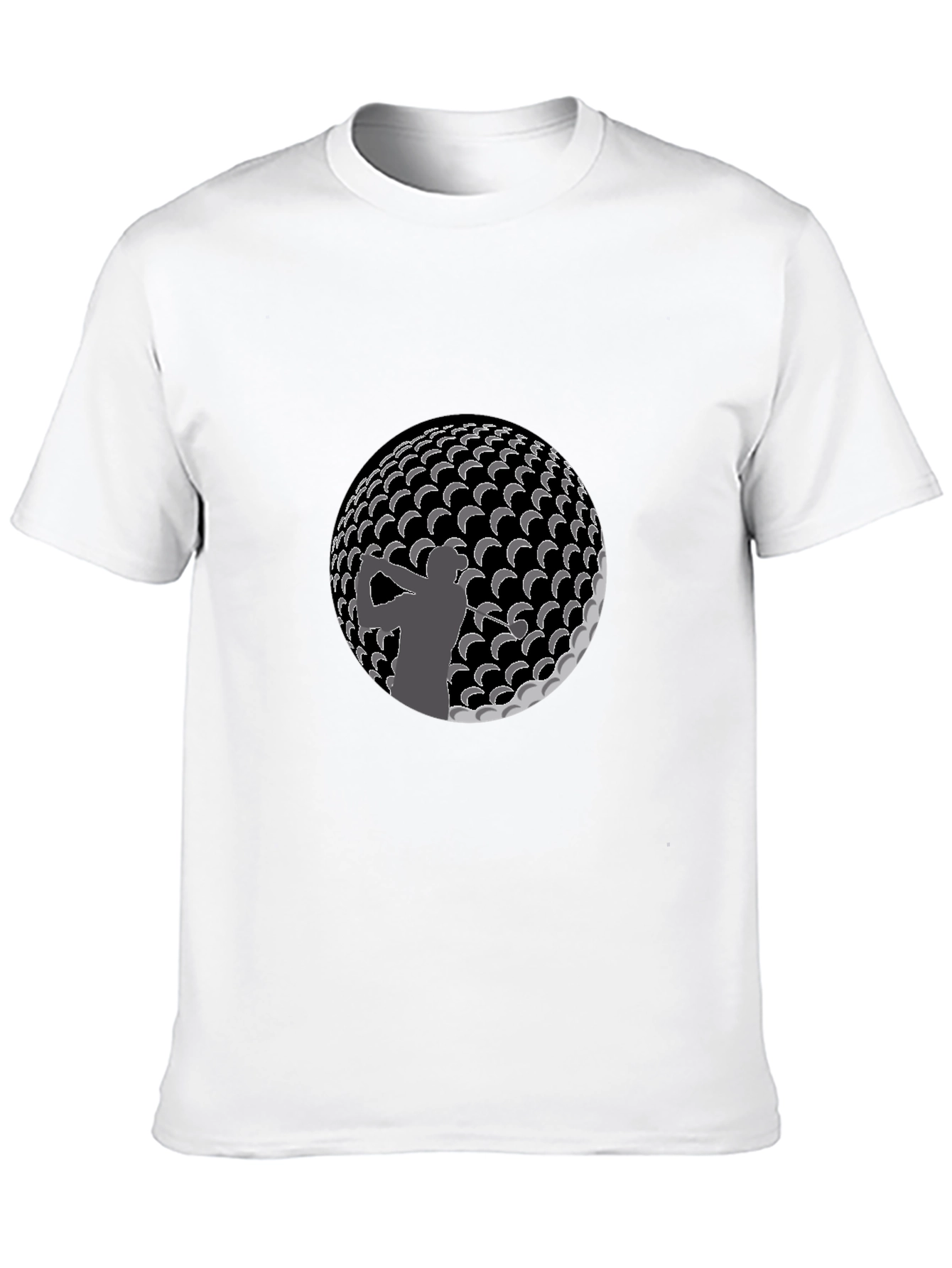Black Golf Silhouette T-Shirt - Stylish & Unique Design view 10