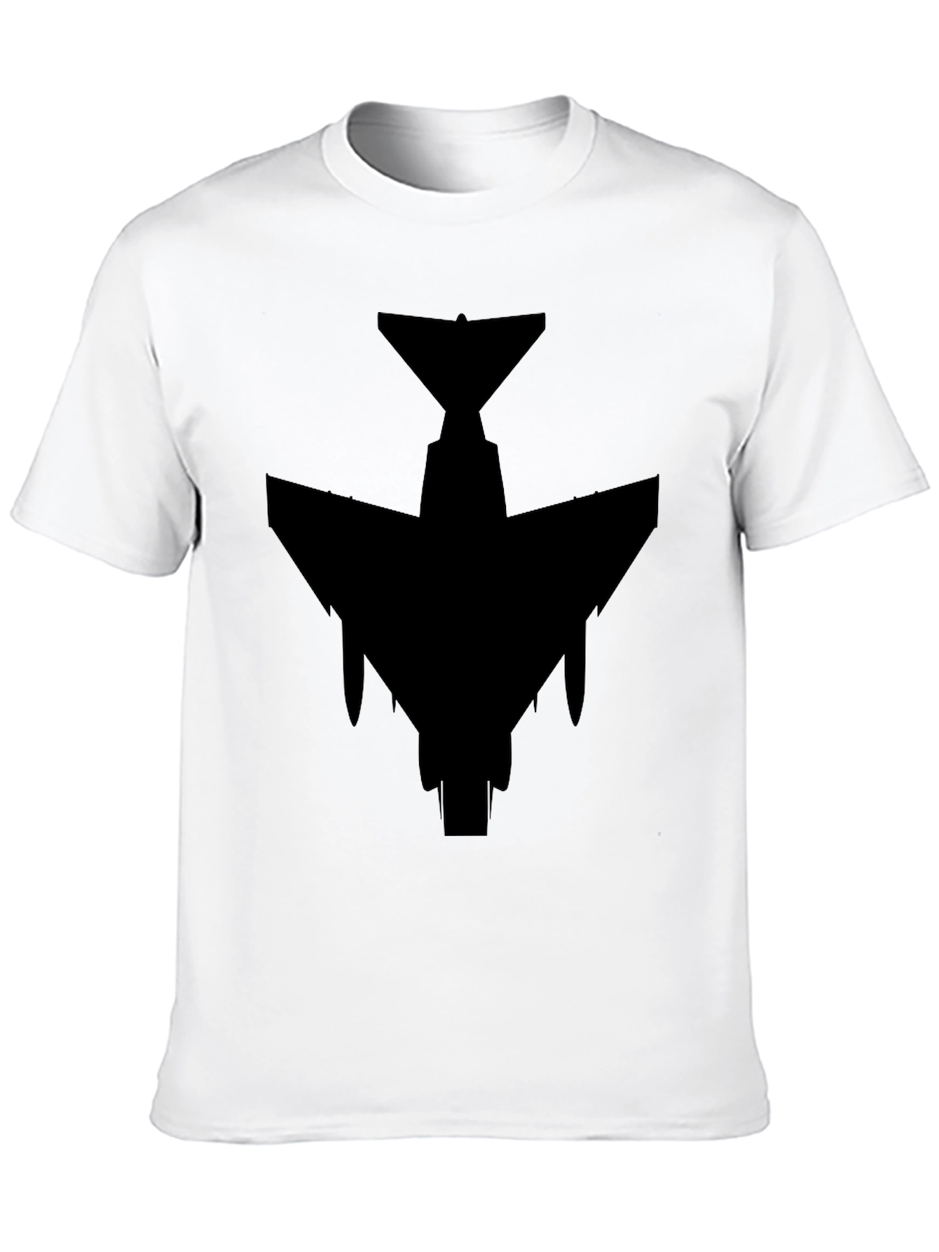 Black Stealth Jet Black T-Shirt - Military Aviation Style view 10
