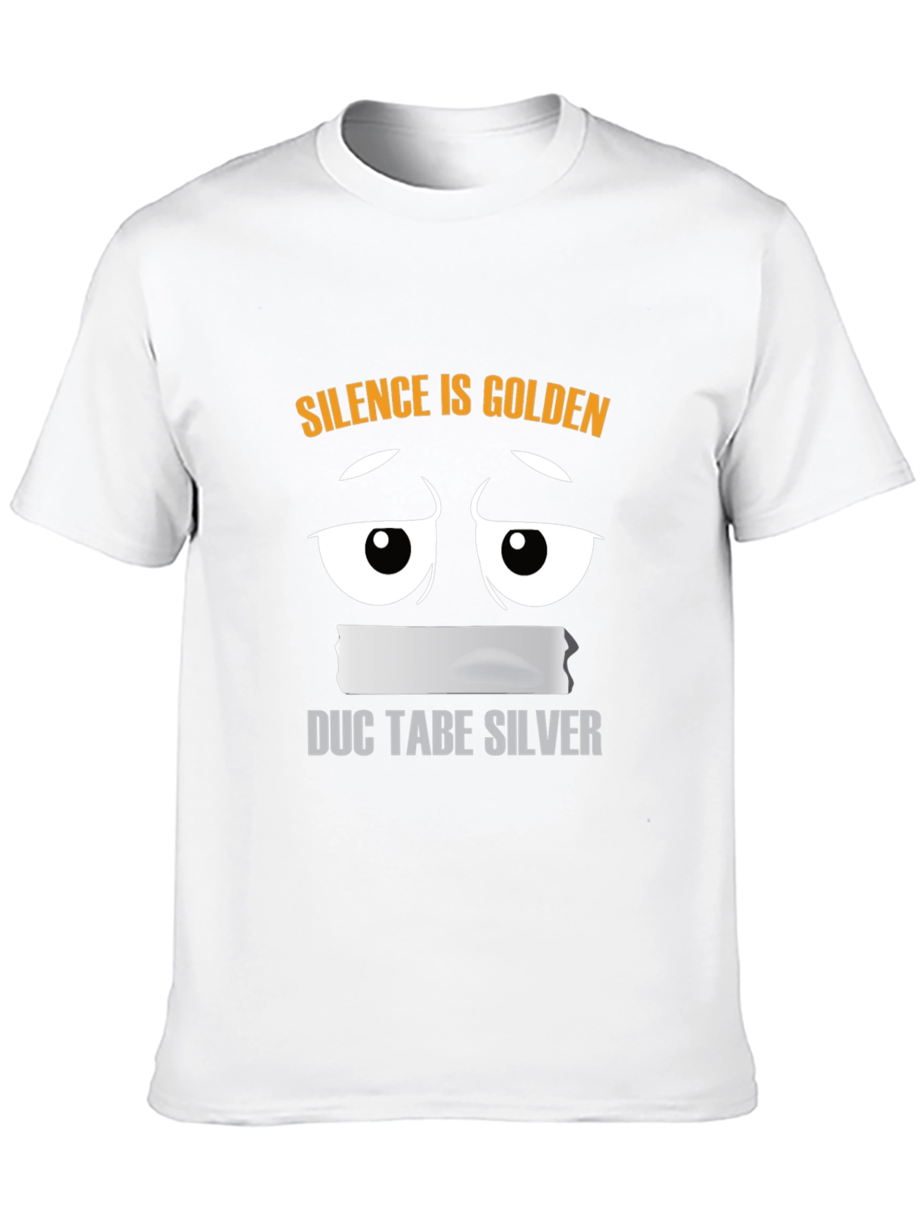 Black Silence is Golden Funny Graphic Tee view 10
