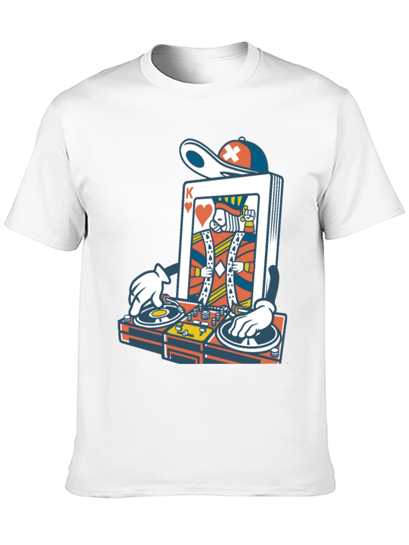 Black King of Hearts DJ Graphic T-Shirt view 10