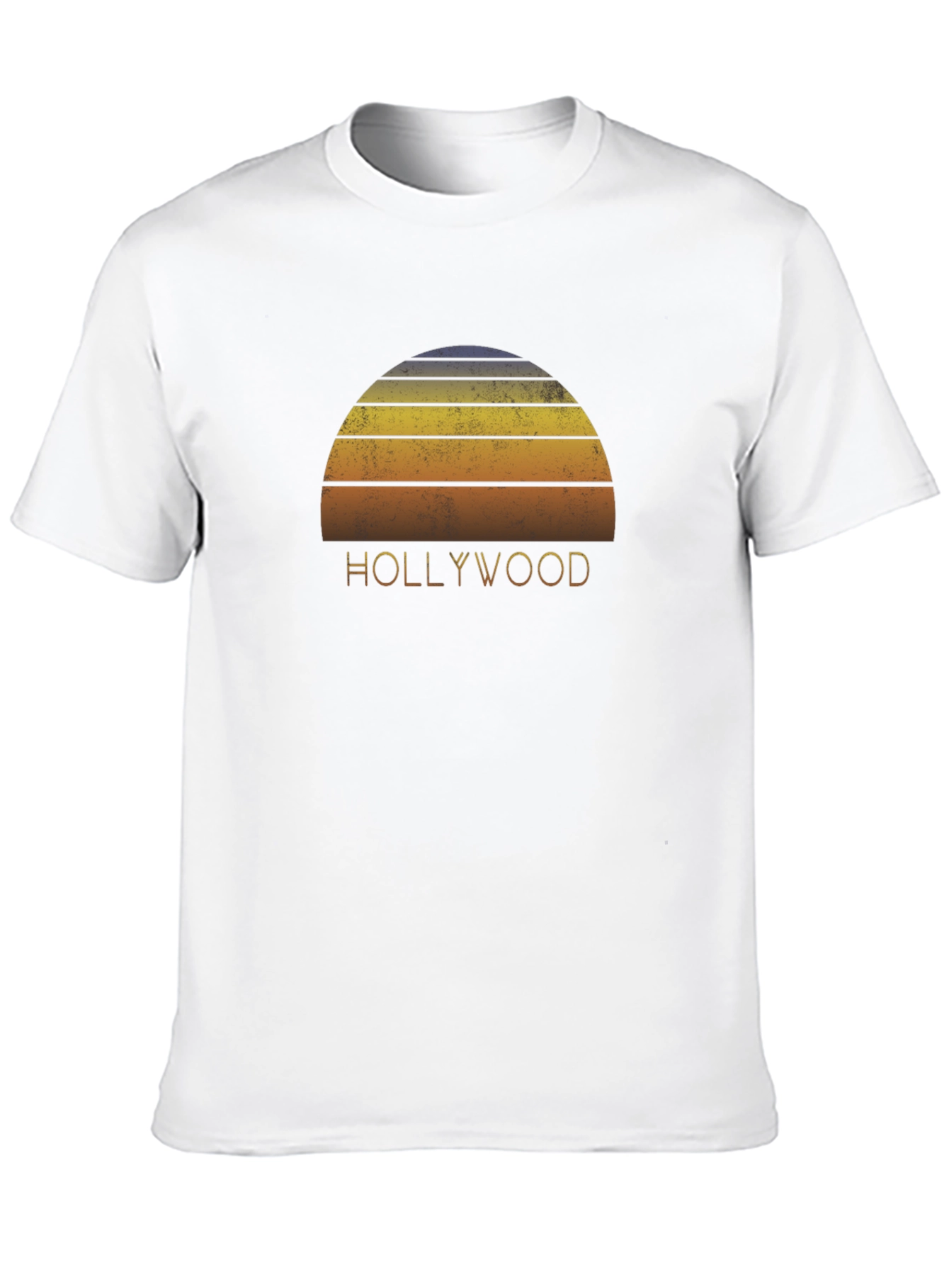 Black Retro Hollywood Sunset Graphic Tee - Black view 10