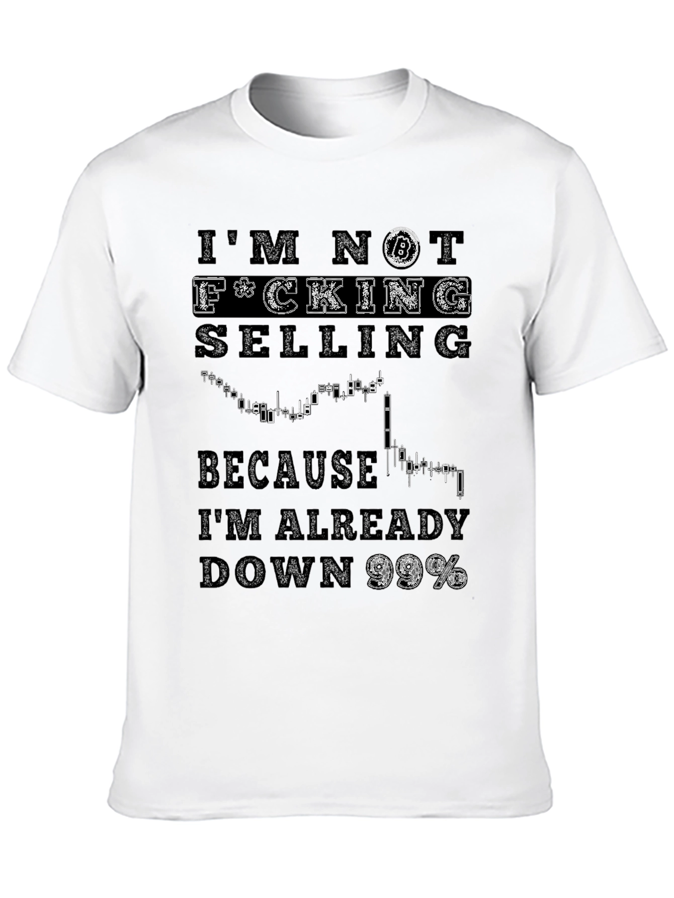 Black Bitcoin HODL T-Shirt - I'm Not Selling Meme Shirt view 10