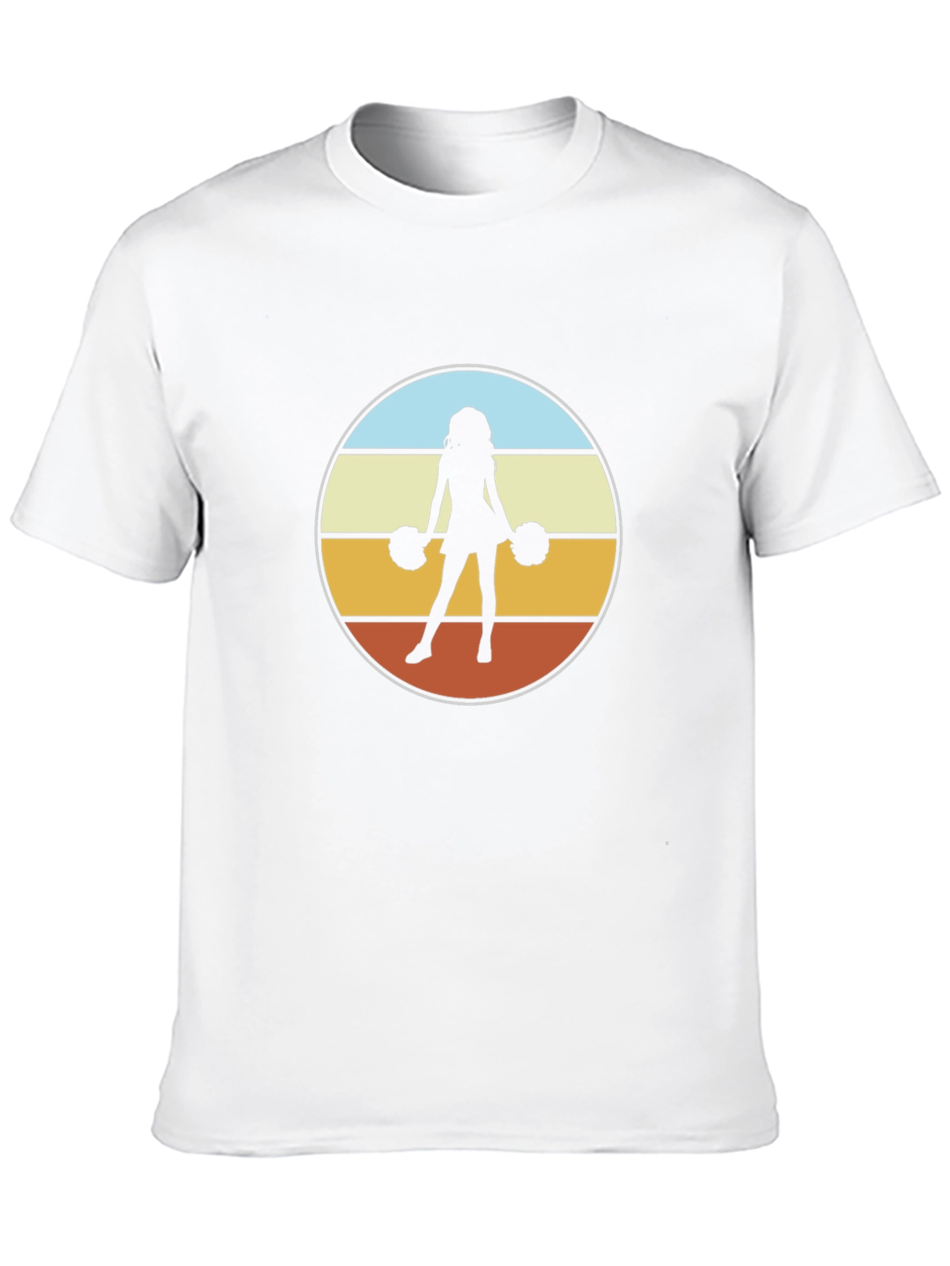 Black Retro Cheerleader Graphic Tee - Black Cotton Blend view 10