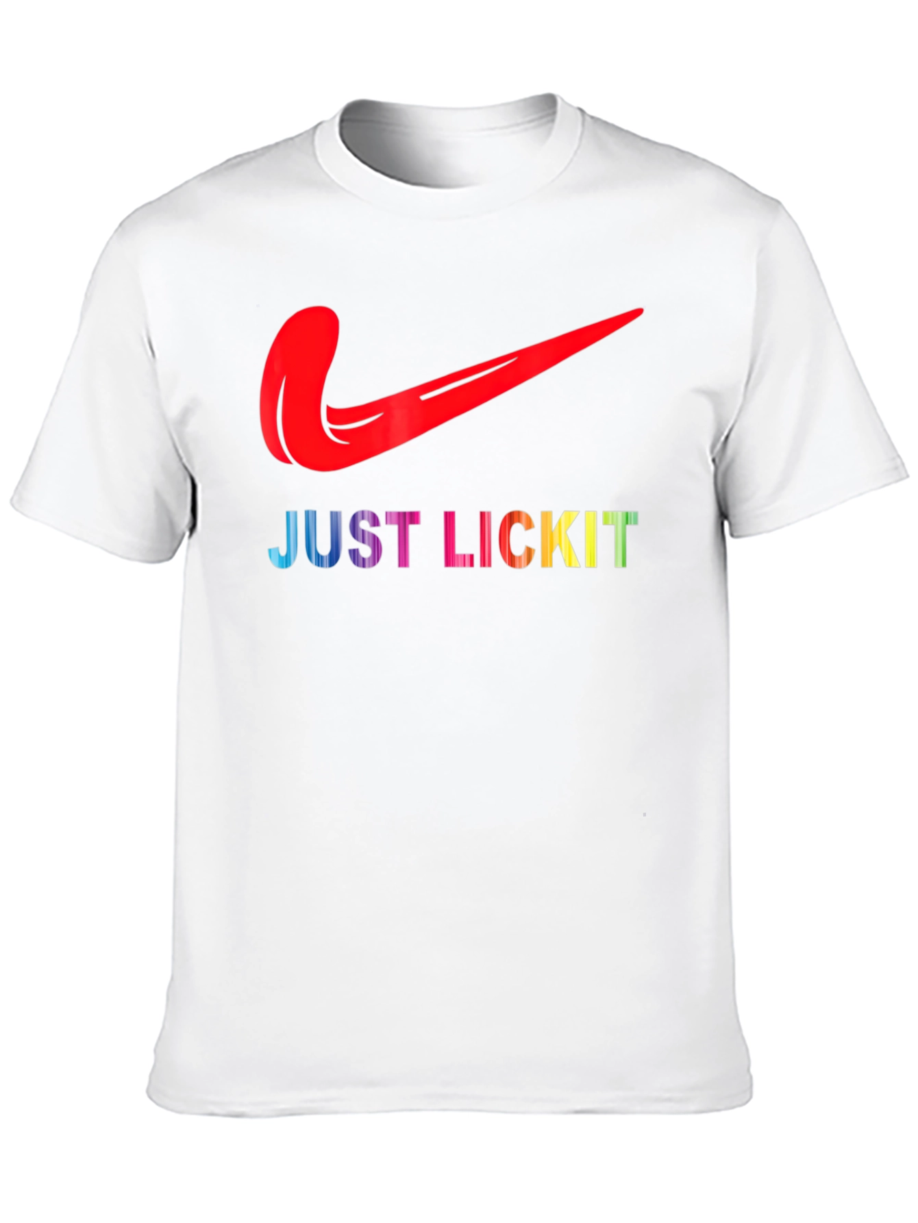 Black Just Lick It Tongue Logo Graphic Tee view 10