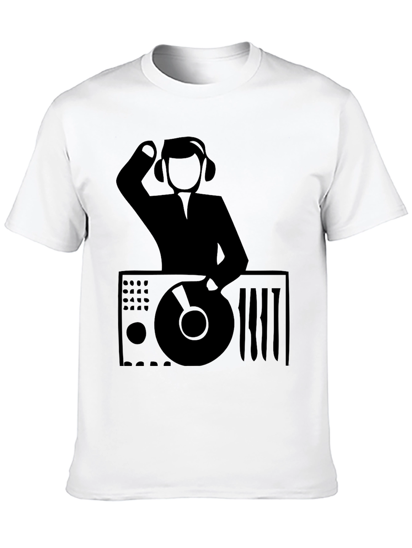 Black DJ Graphic Tee - Black Music Lover T-Shirt view 10