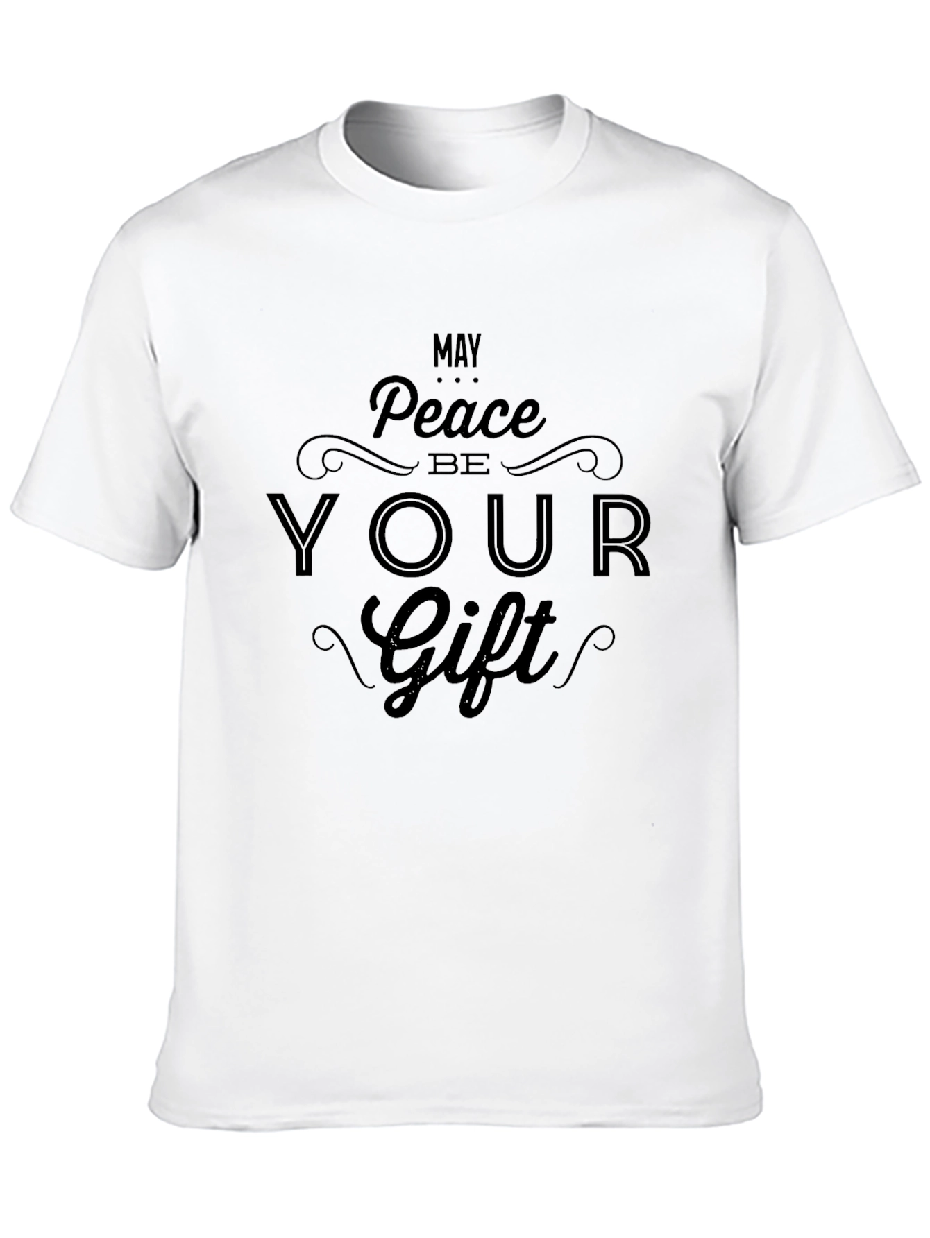 Black Peace Be Your Gift - Black Graphic Tee view 10