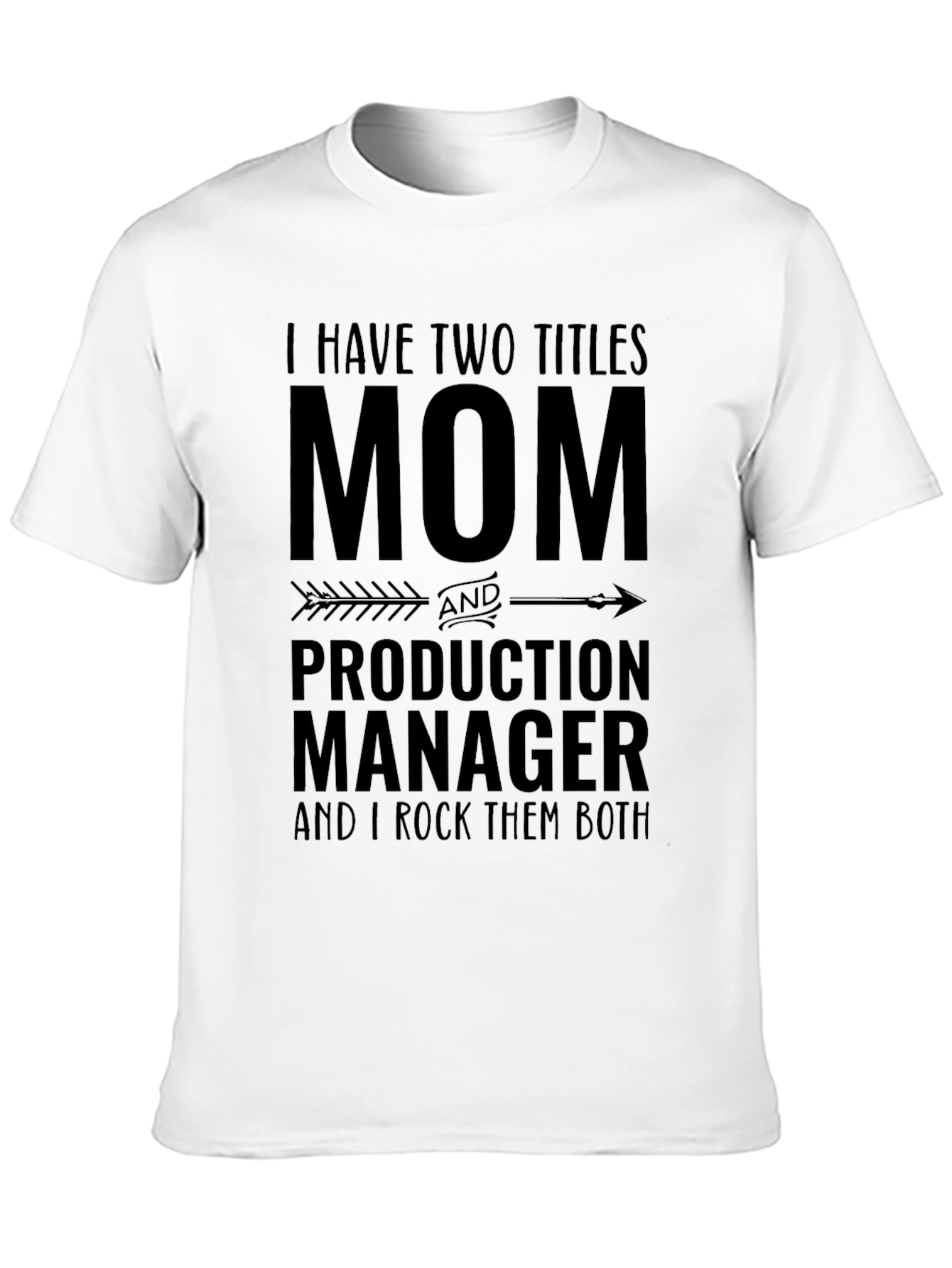 Black Mom and Production Manager T-Shirt view 10