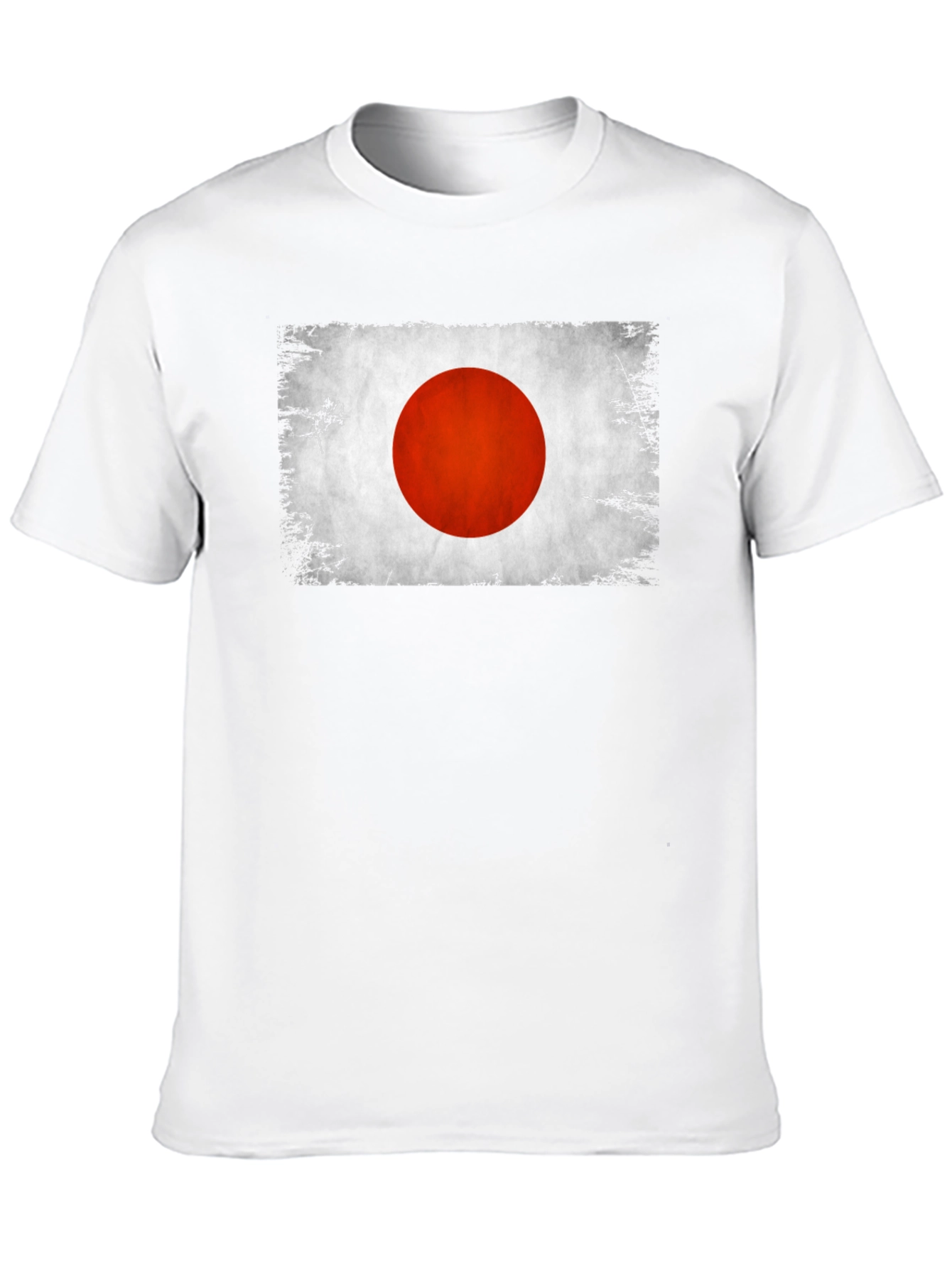 Black Japan Flag Graphic T-Shirt Distressed Look view 10