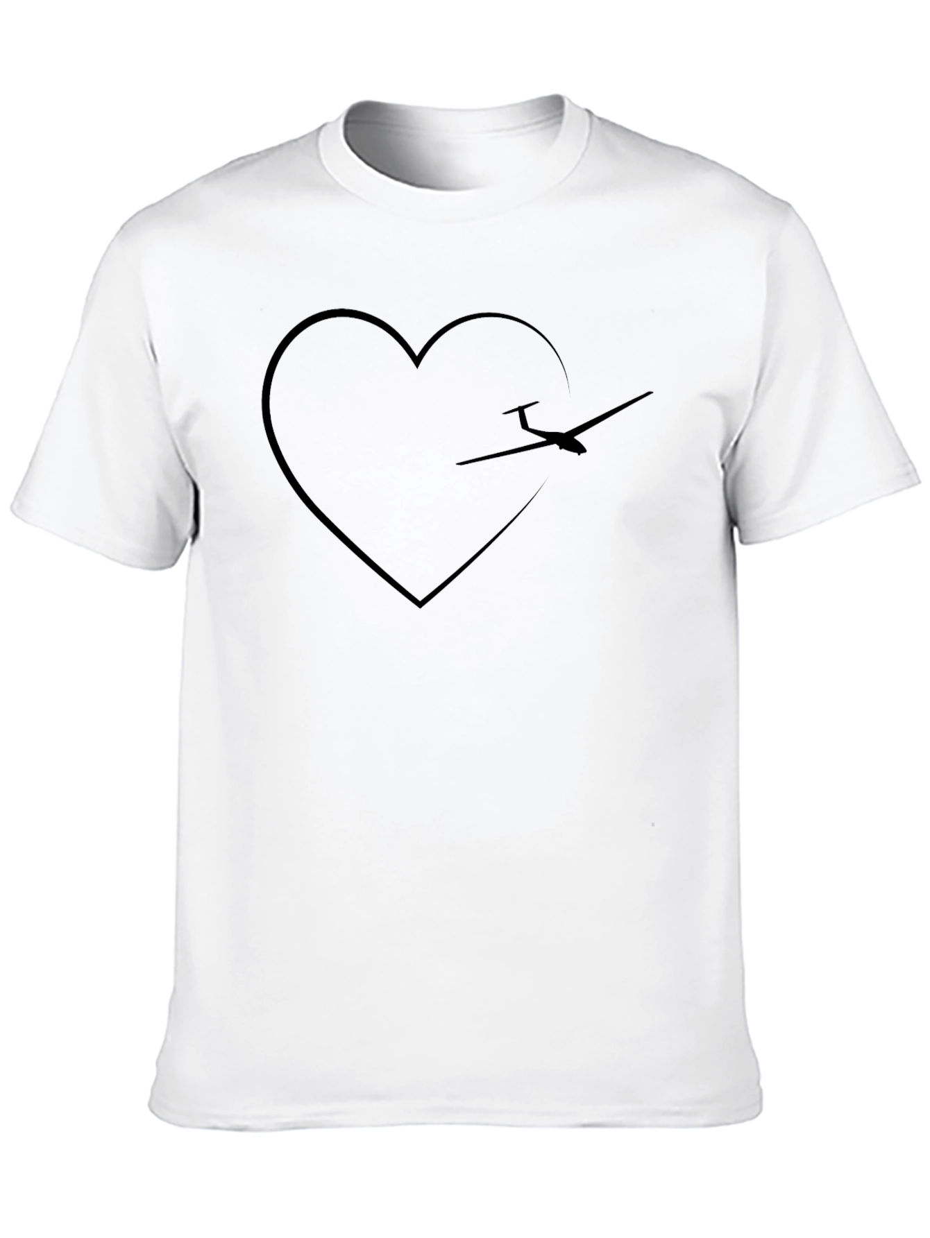 Black Pilot Heart Graphic Tee - Soaring Love view 10