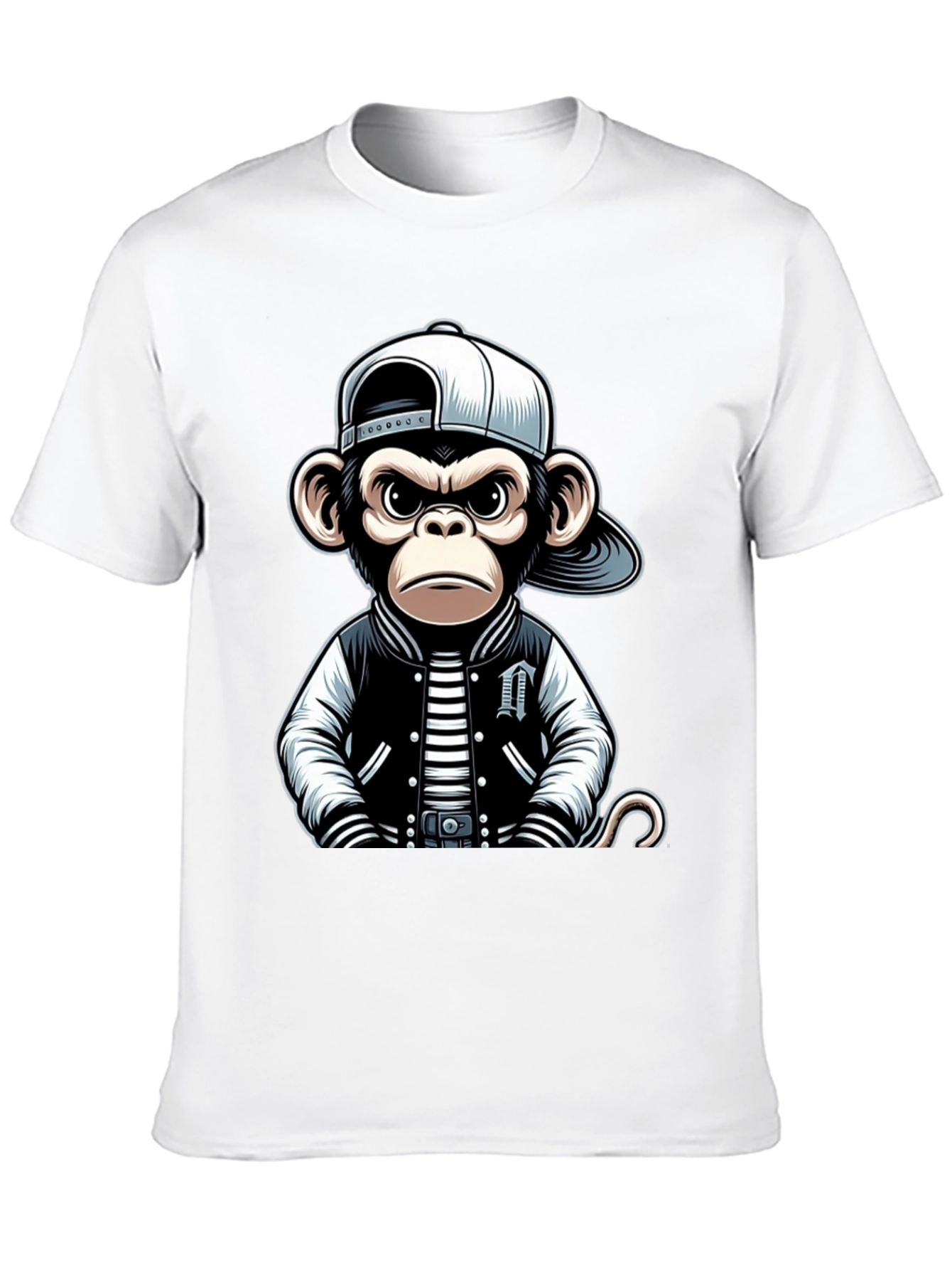 Black Cool Monkey T-Shirt view 10