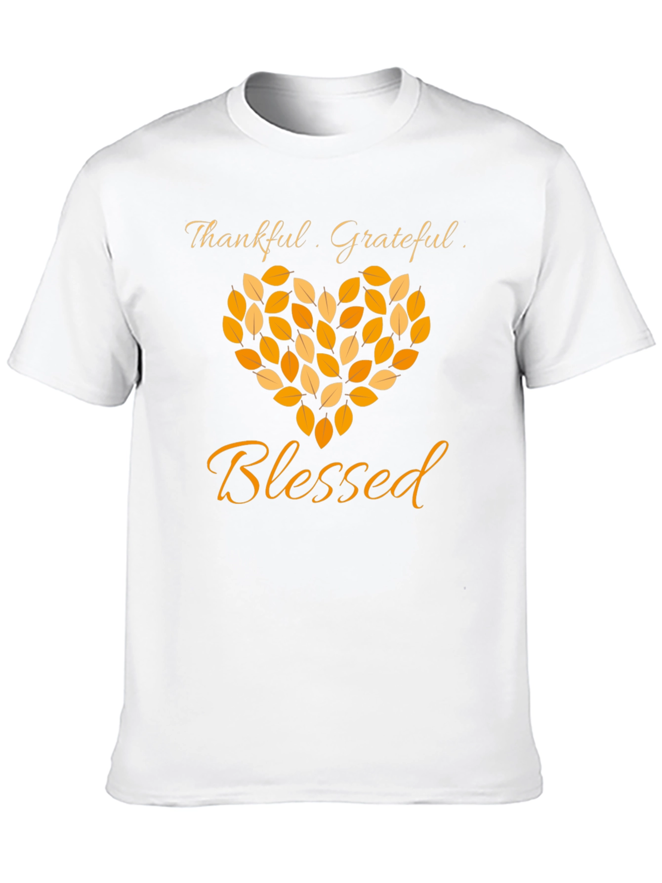 Black Thankful Grateful Blessed Graphic T-Shirt view 10