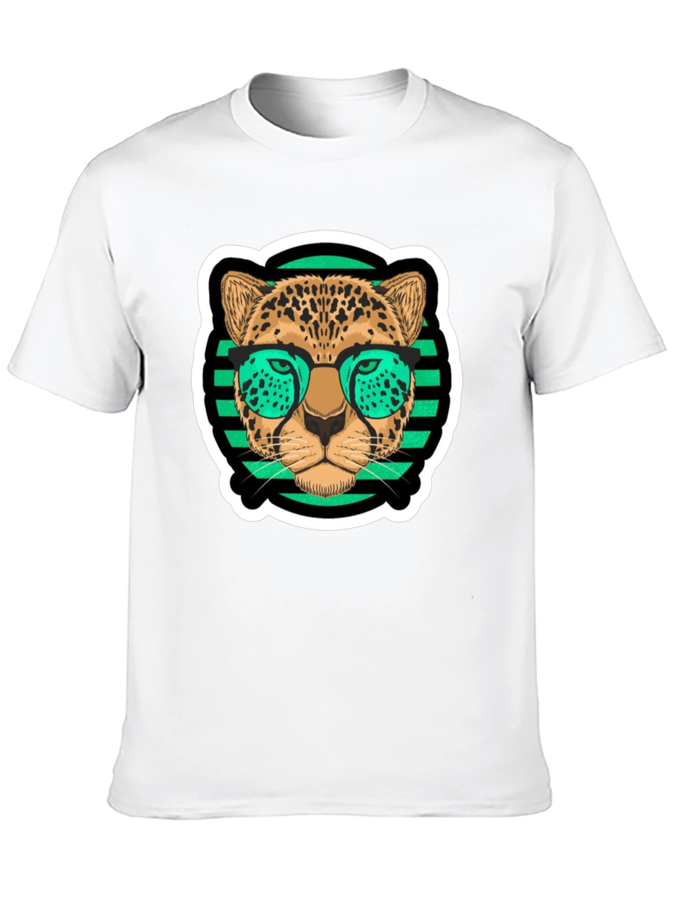 Black Cool Leopard T-Shirt view 10