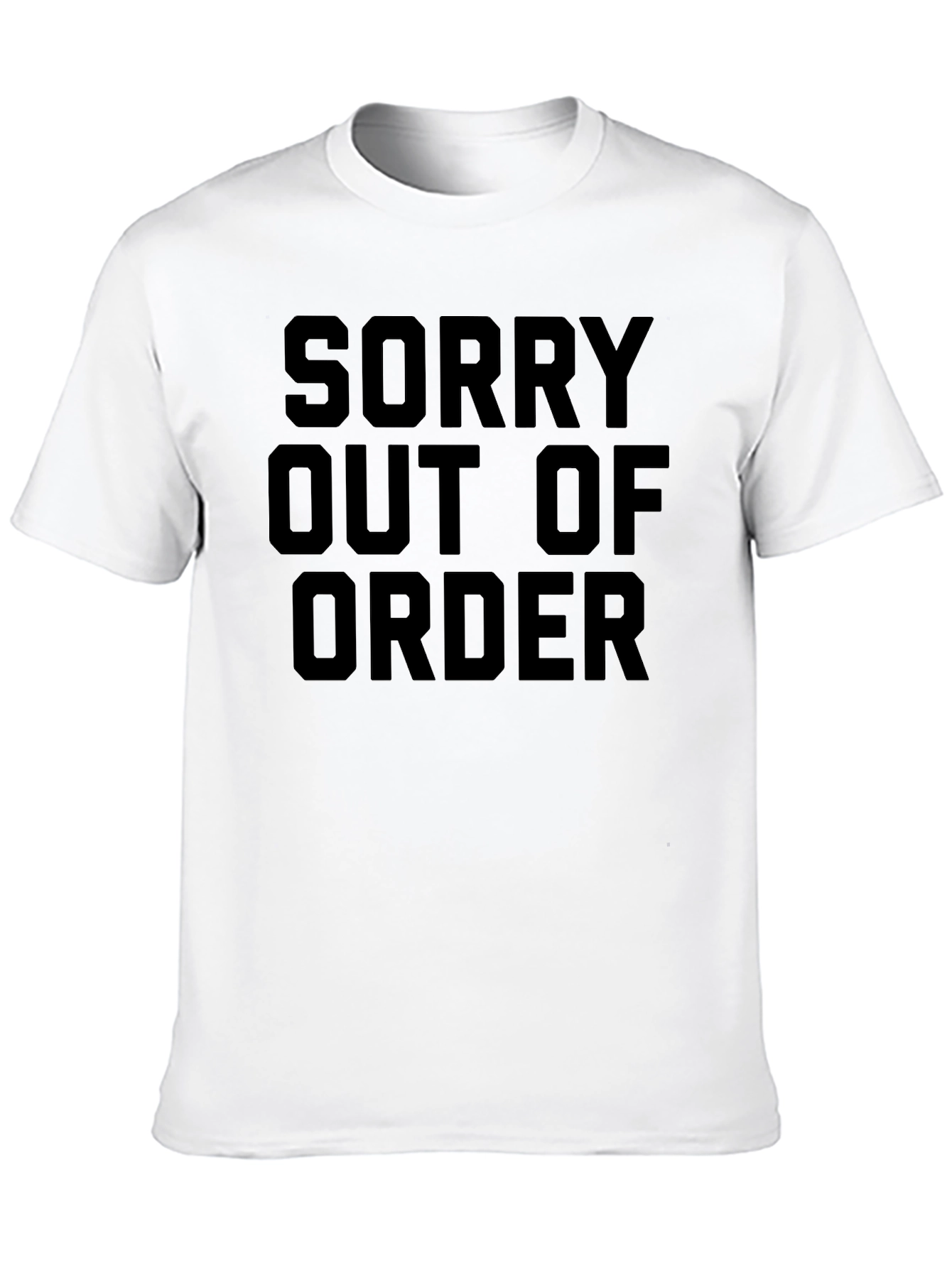 Black Sorry Out of Order Graphic Tee view 10