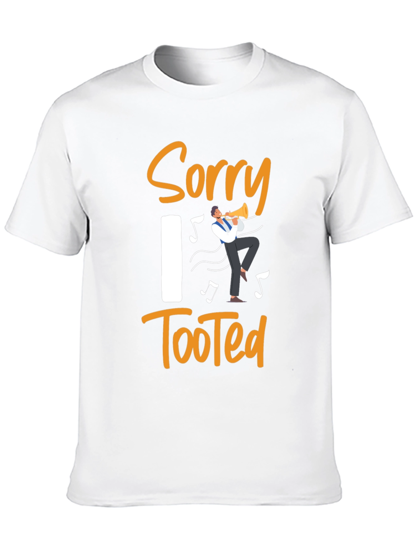 Black Sorry I Tooted Funny Musician T-Shirt view 10