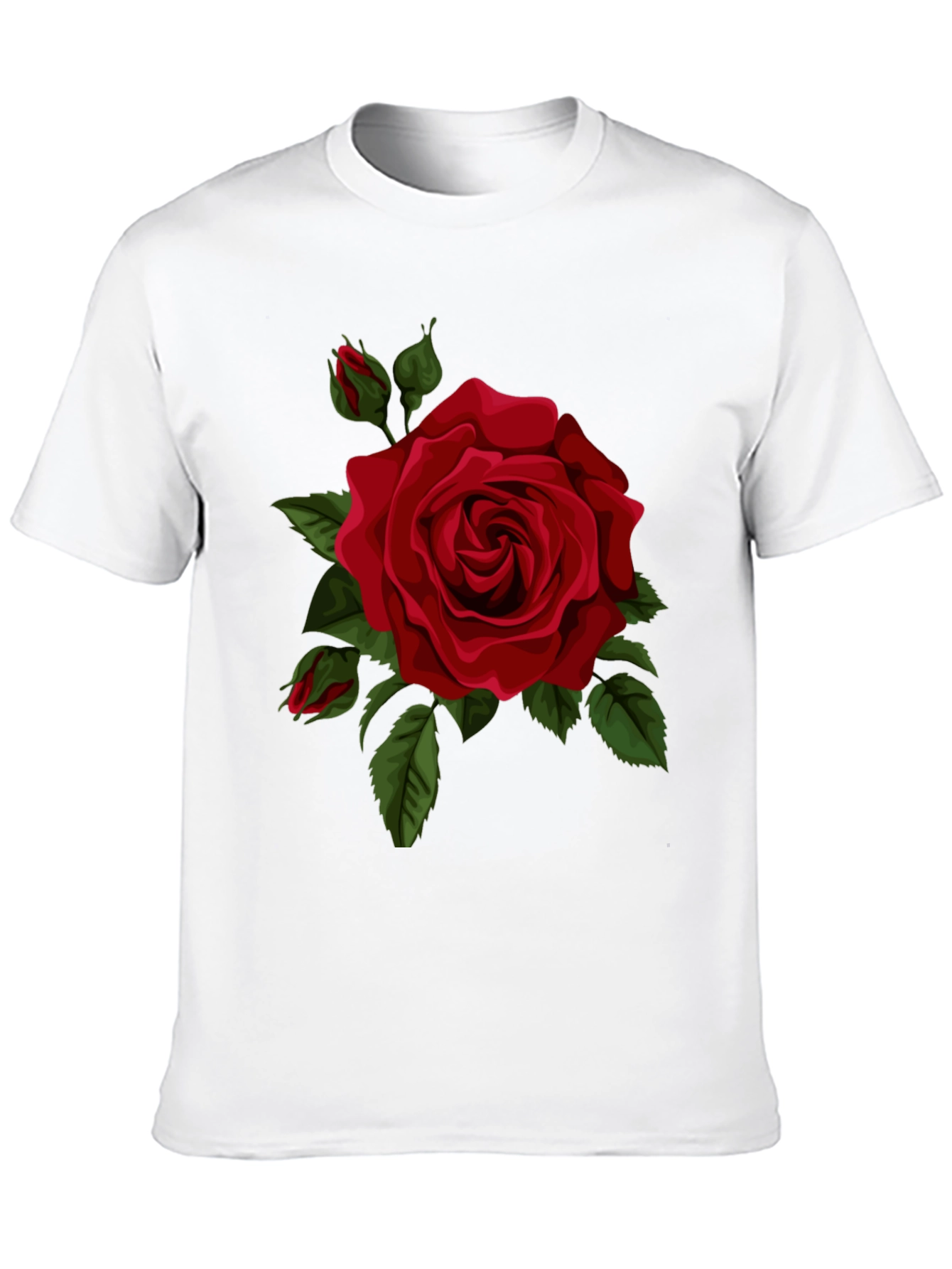 Black Red Rose Graphic Tee view 10