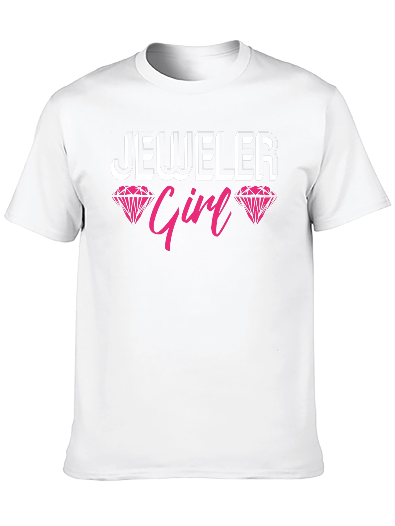 Black Jeweler Girl Graphic Tee - Black Cotton T-Shirt view 10