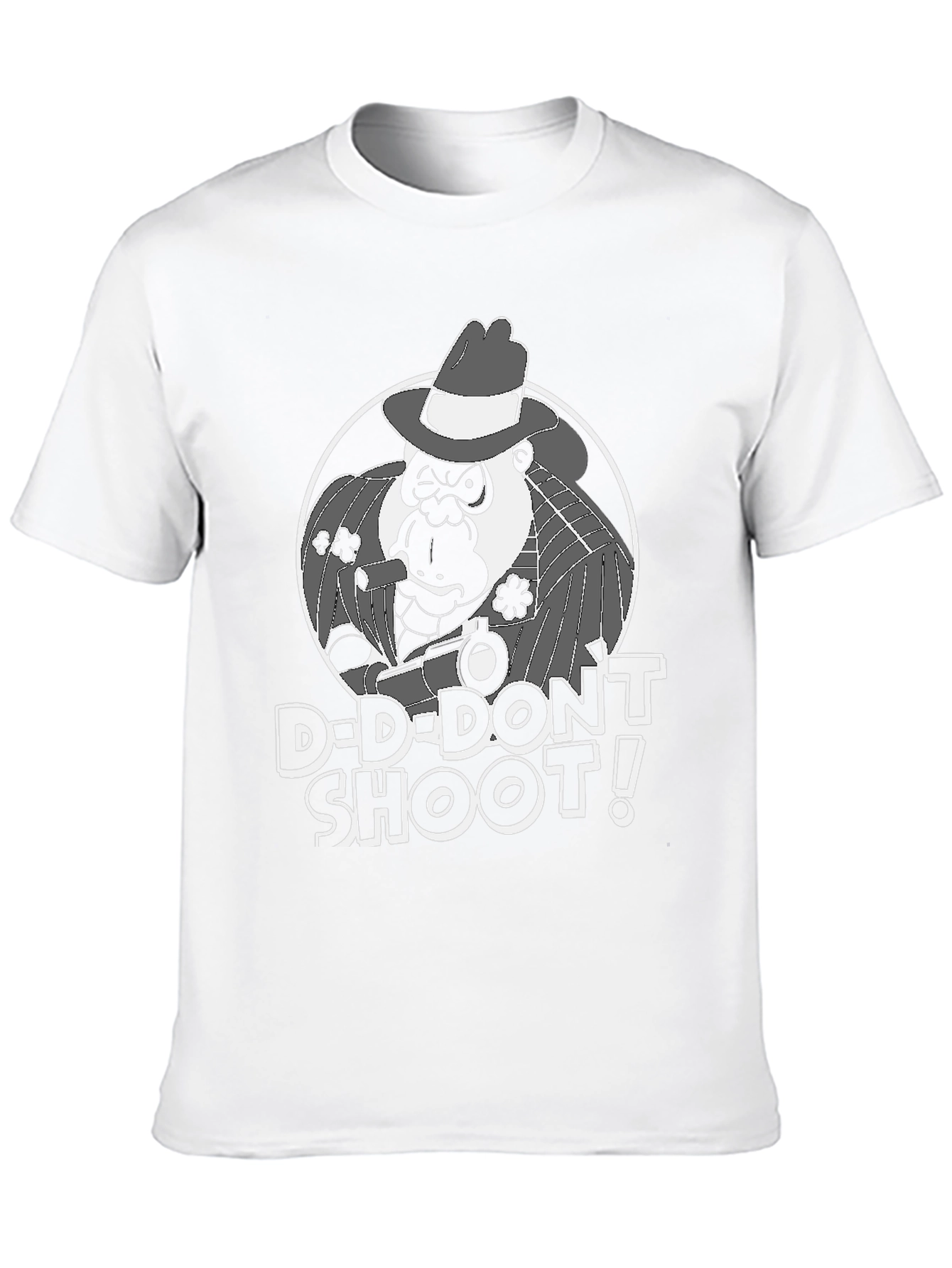 Black Gorilla Gangster Graphic Tee - "D-D-Don't Shoot!" T-Shirt view 10