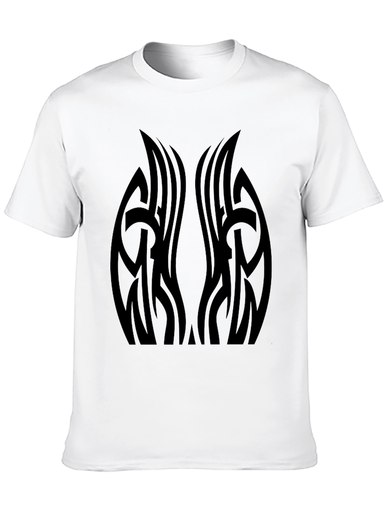 Black Tribal Tattoo Graphic Black T-Shirt view 10