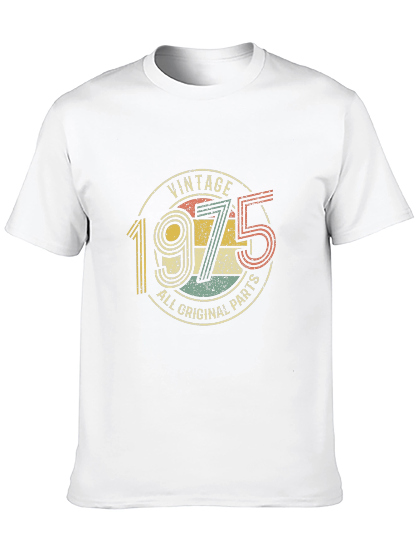 Black Vintage 1975 All Original Parts T-Shirt view 10