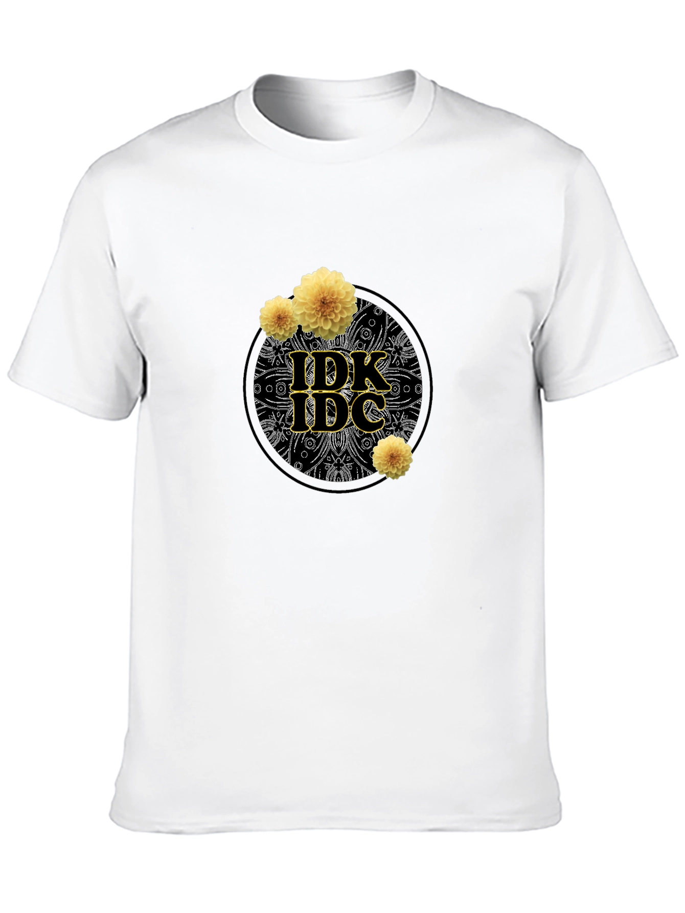Black IDK IDC Graphic Tee - Relaxed Fit view 10
