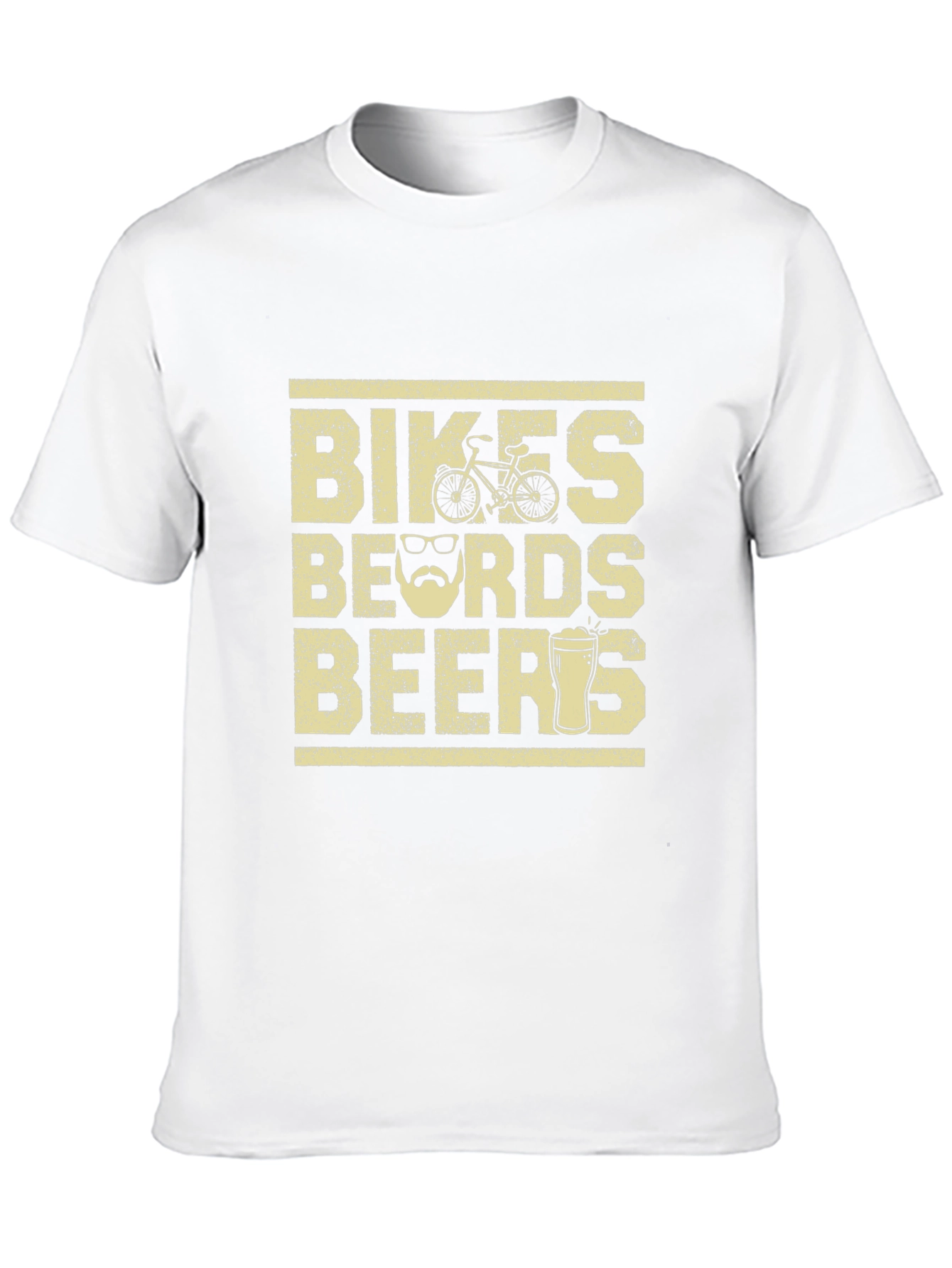 Black Bikes Beards Beers Graphic Tee - Perfect for Cycling & Brew Lovers view 10