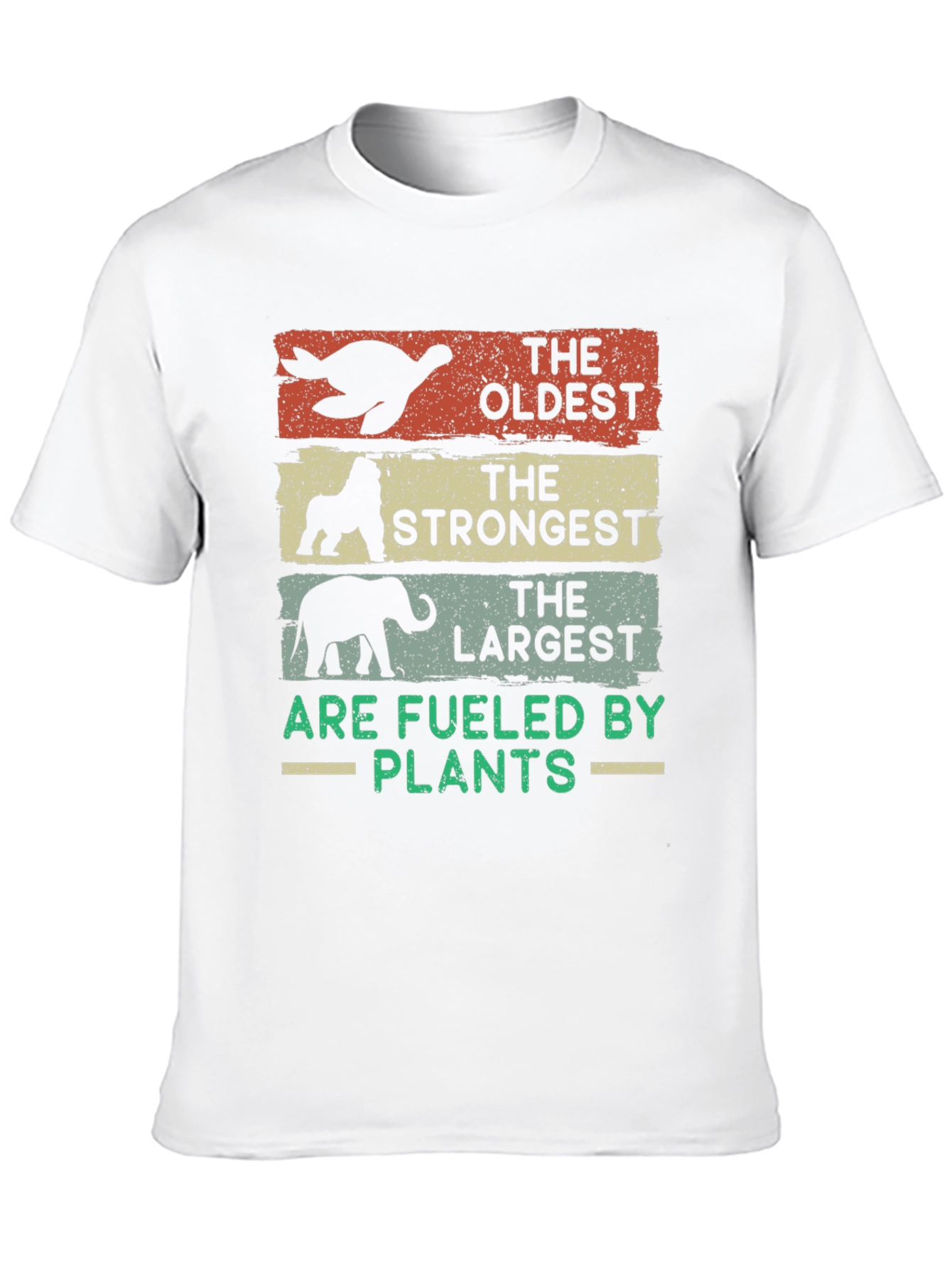 Black Oldest, Strongest, Largest - Vegan T-Shirt view 10