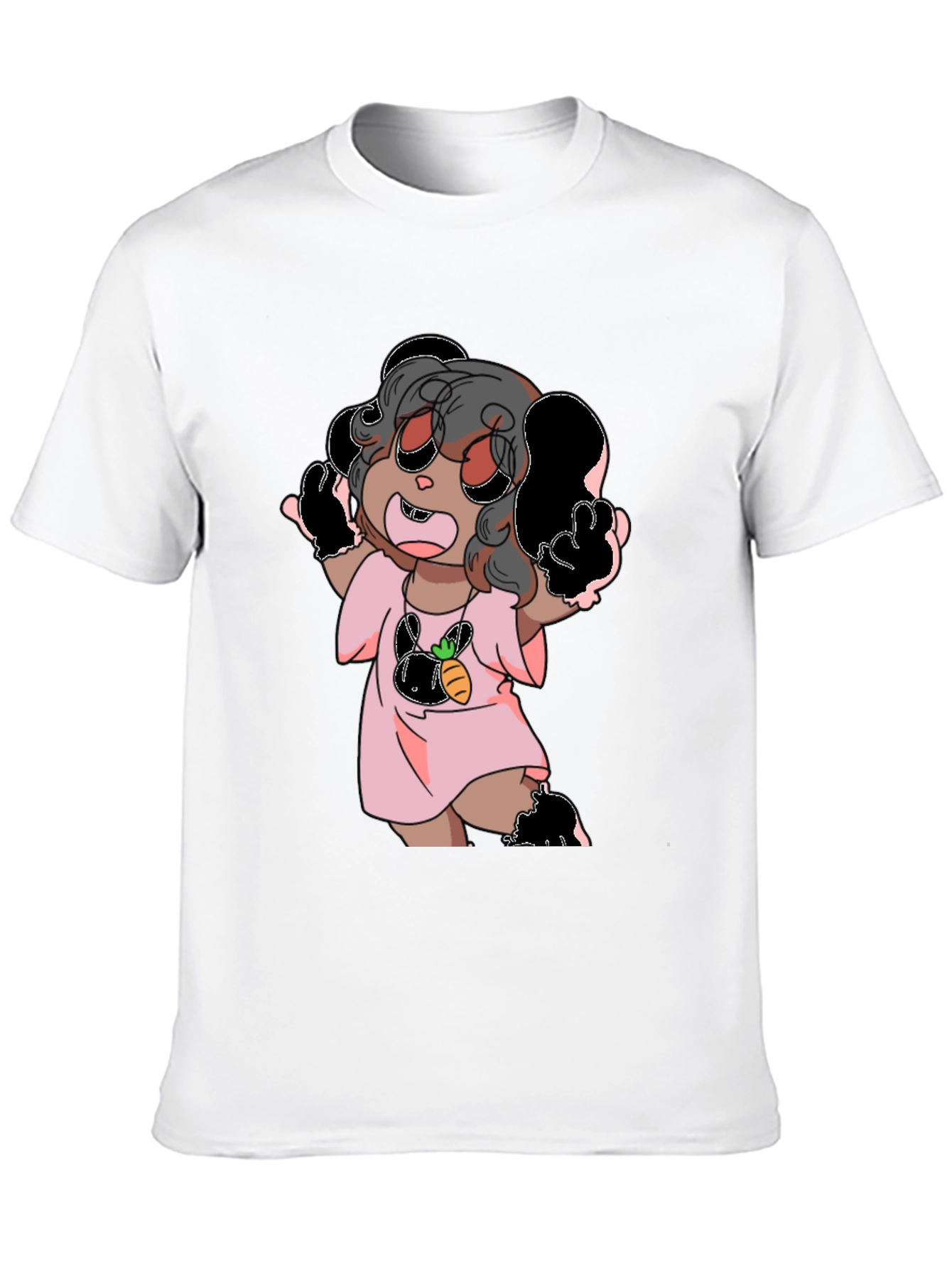 Black Cartoon Print Tee view 10