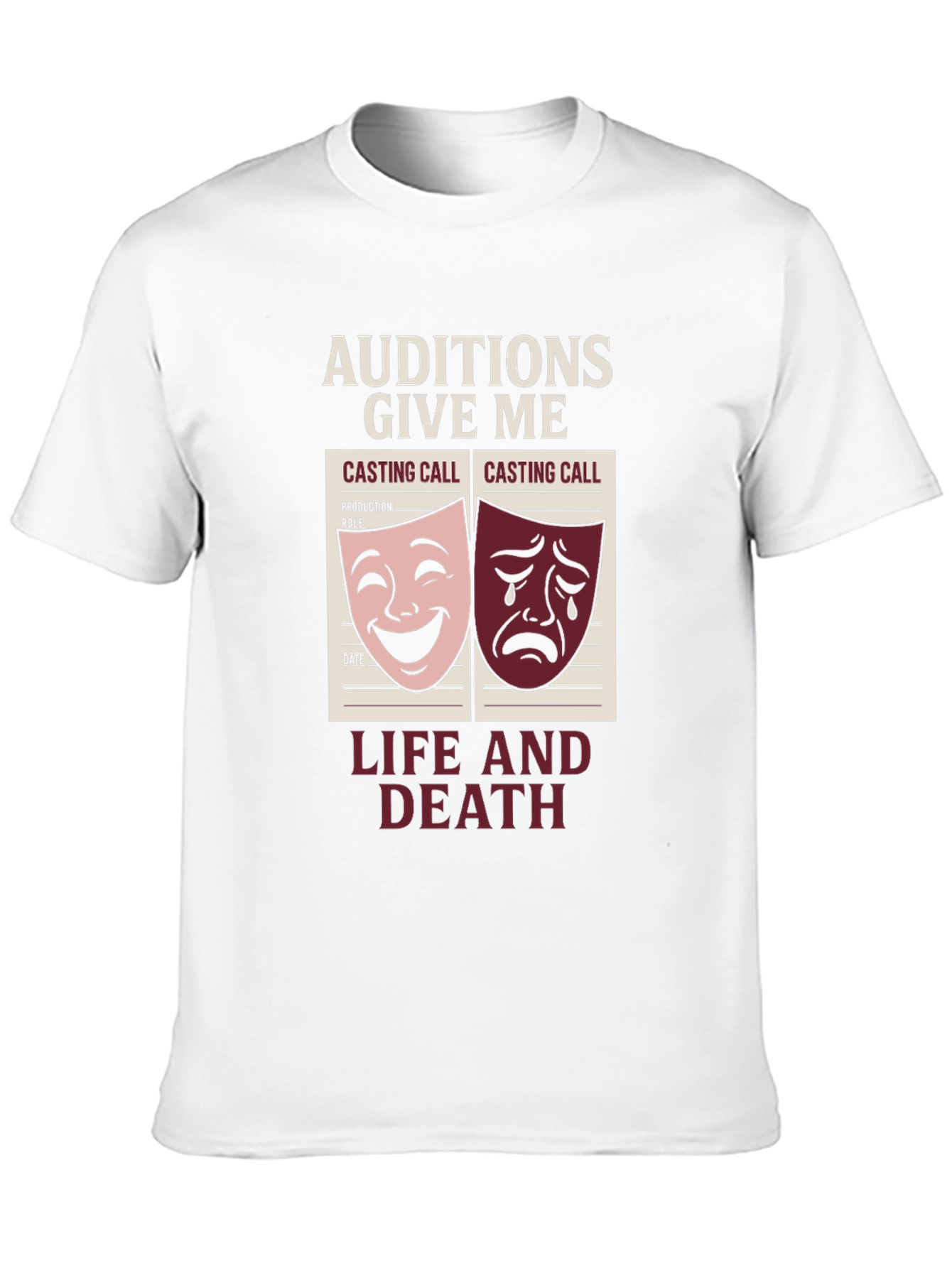 Black Auditions Life and Death T-Shirt view 10