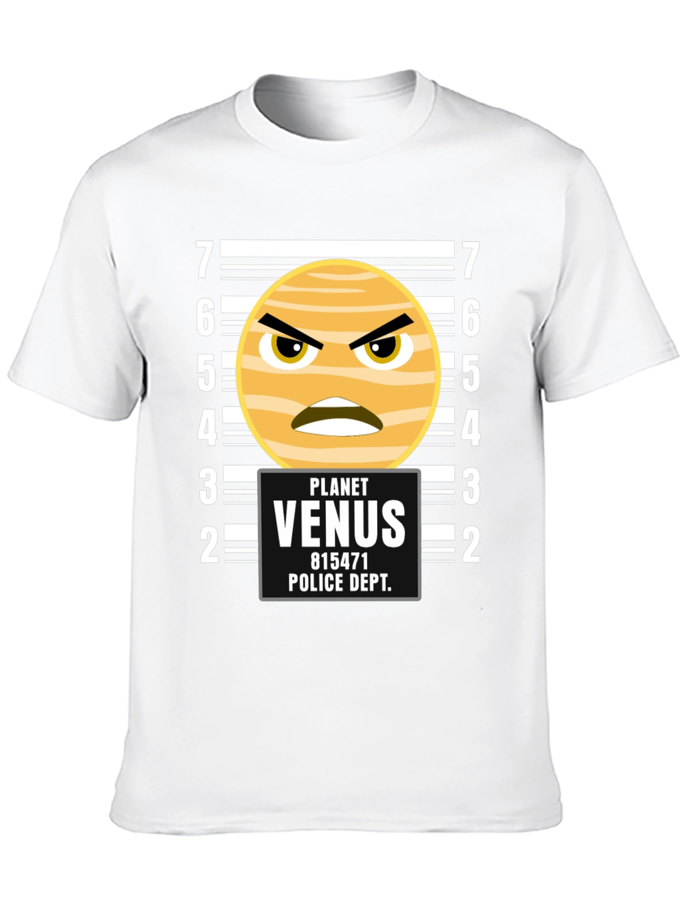 Black Planet Venus Mugshot Graphic T-Shirt view 10