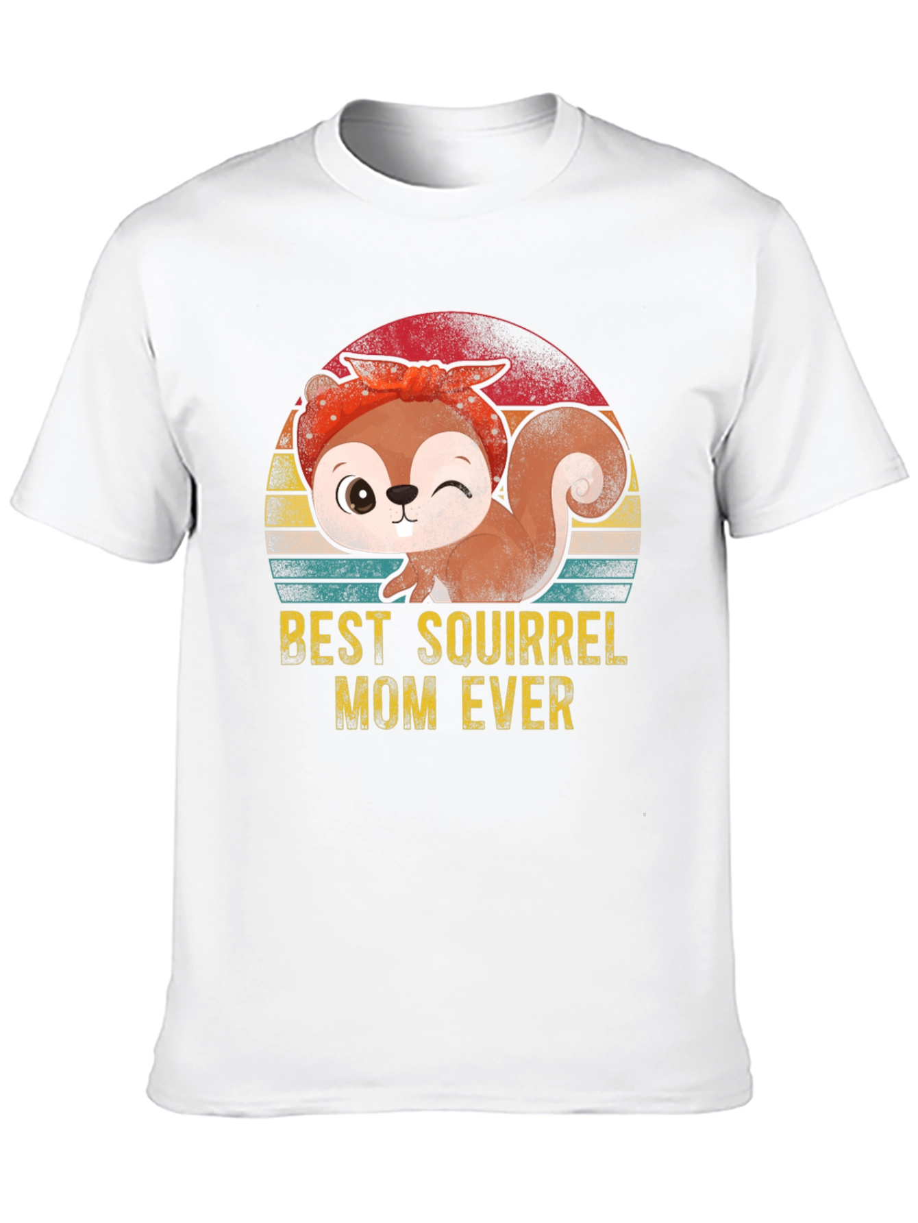 Black Best Squirrel Mom Ever T-Shirt view 10
