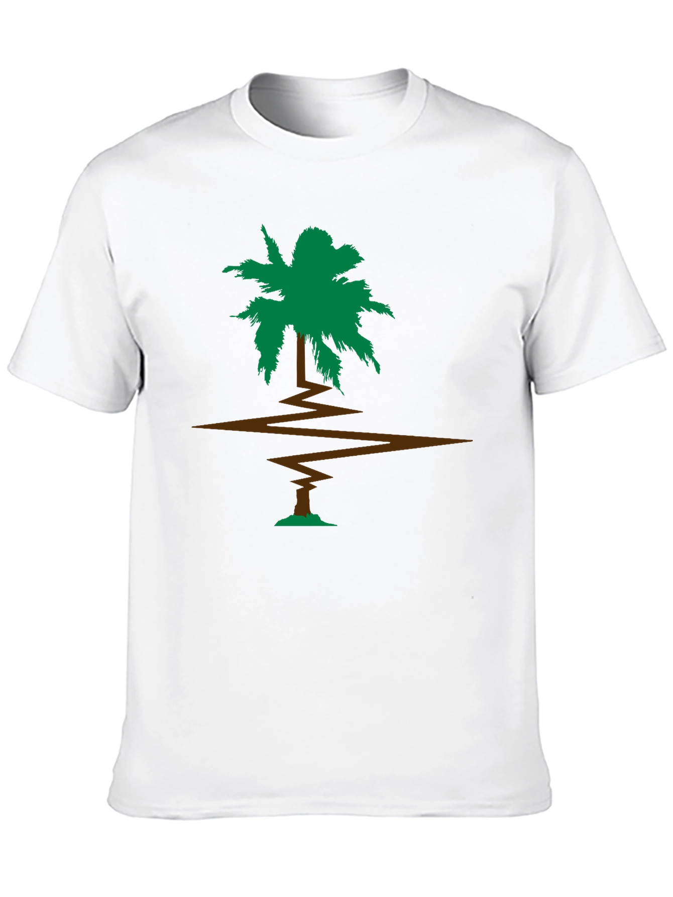 Black Palm Tree Graphic Tee - Black T-Shirt view 10