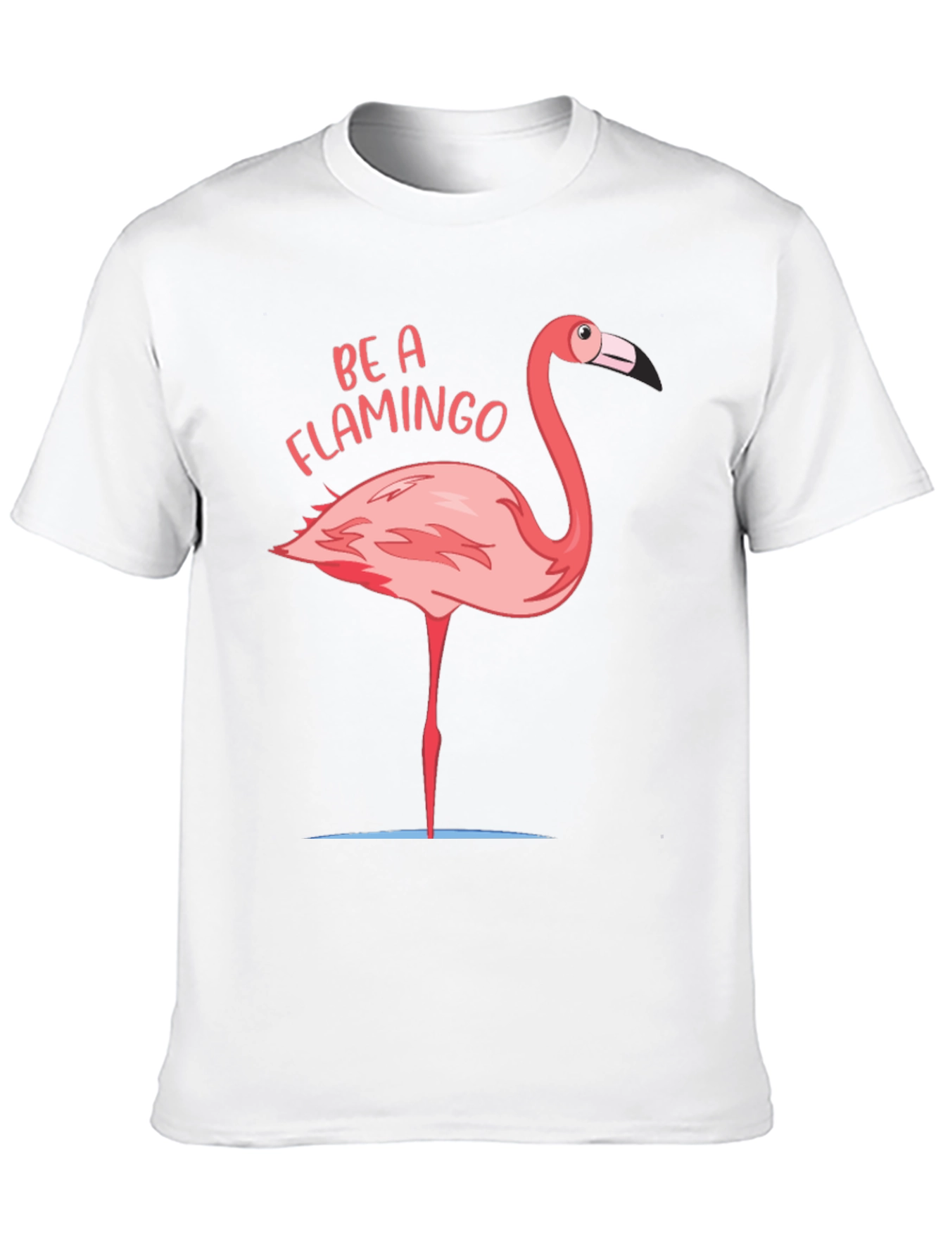 Black Be A Flamingo Graphic T-Shirt view 10
