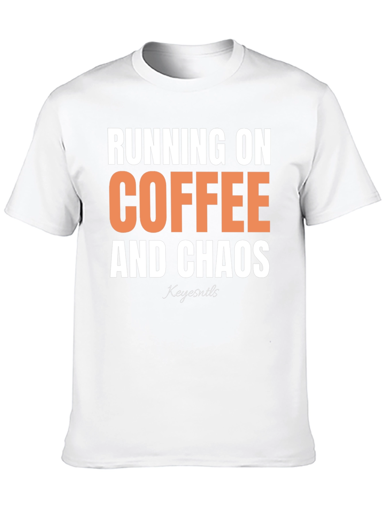 Black Running on Coffee and Chaos Graphic Tee view 10