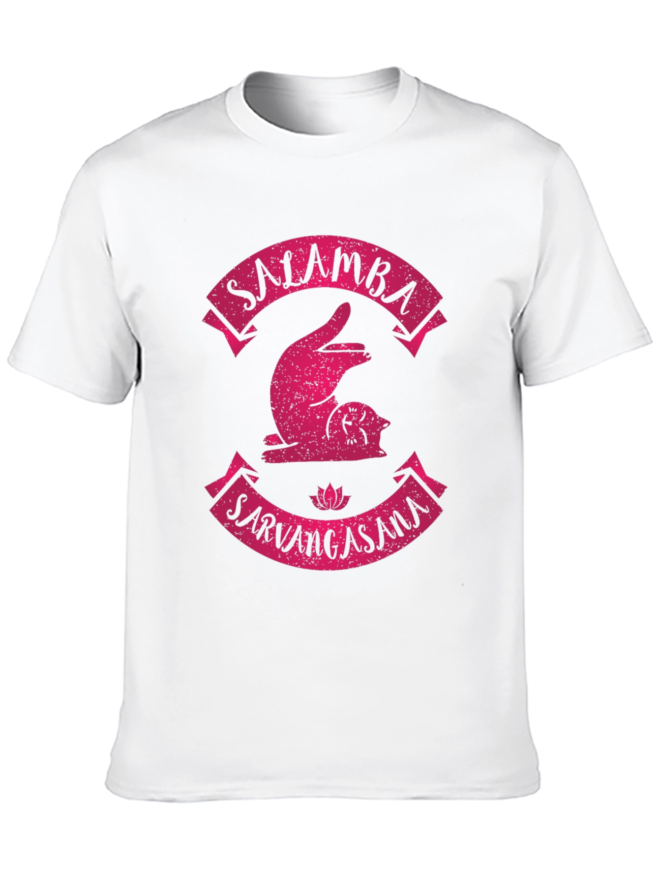 Black Salamba Sarvangasana Yoga T-Shirt view 10