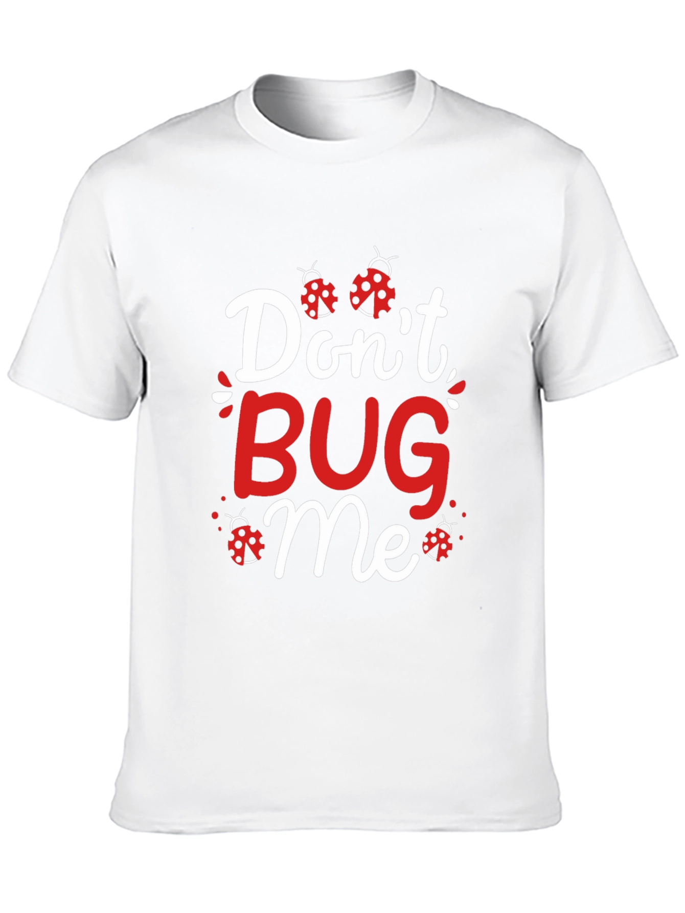 Black Don't Bug Me Ladybug Graphic T-Shirt view 10