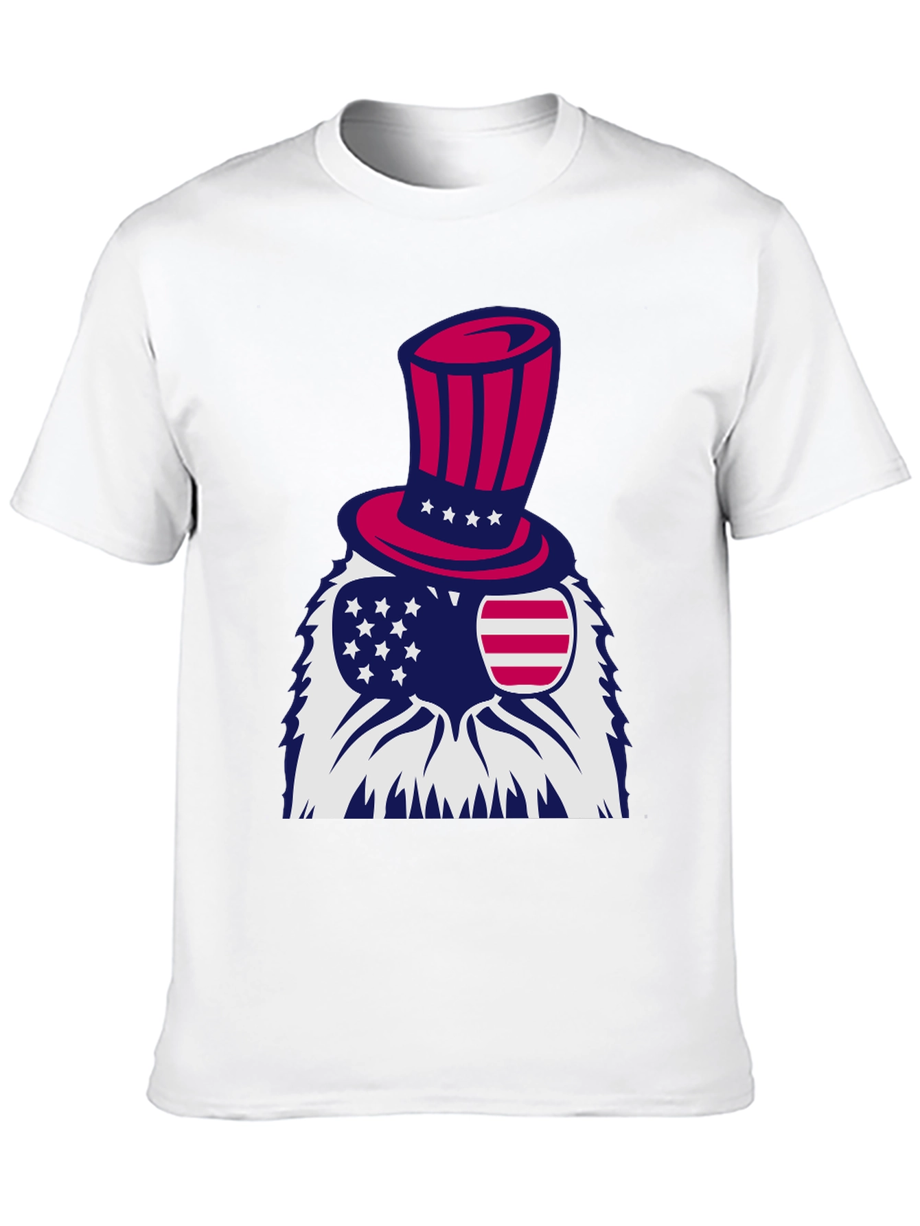 Black Patriotic Eagle T-Shirt - Stars and Stripes Design view 10