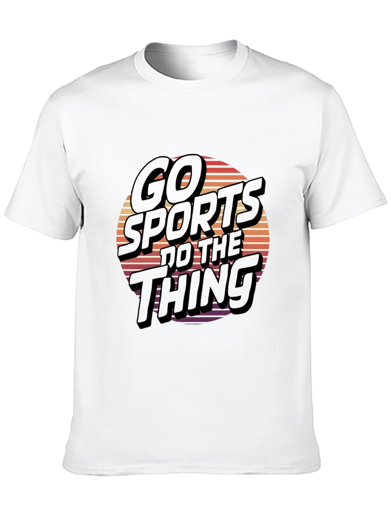 Black Go Sports Do The Thing T-Shirt Graphic Novelty Tee view 10
