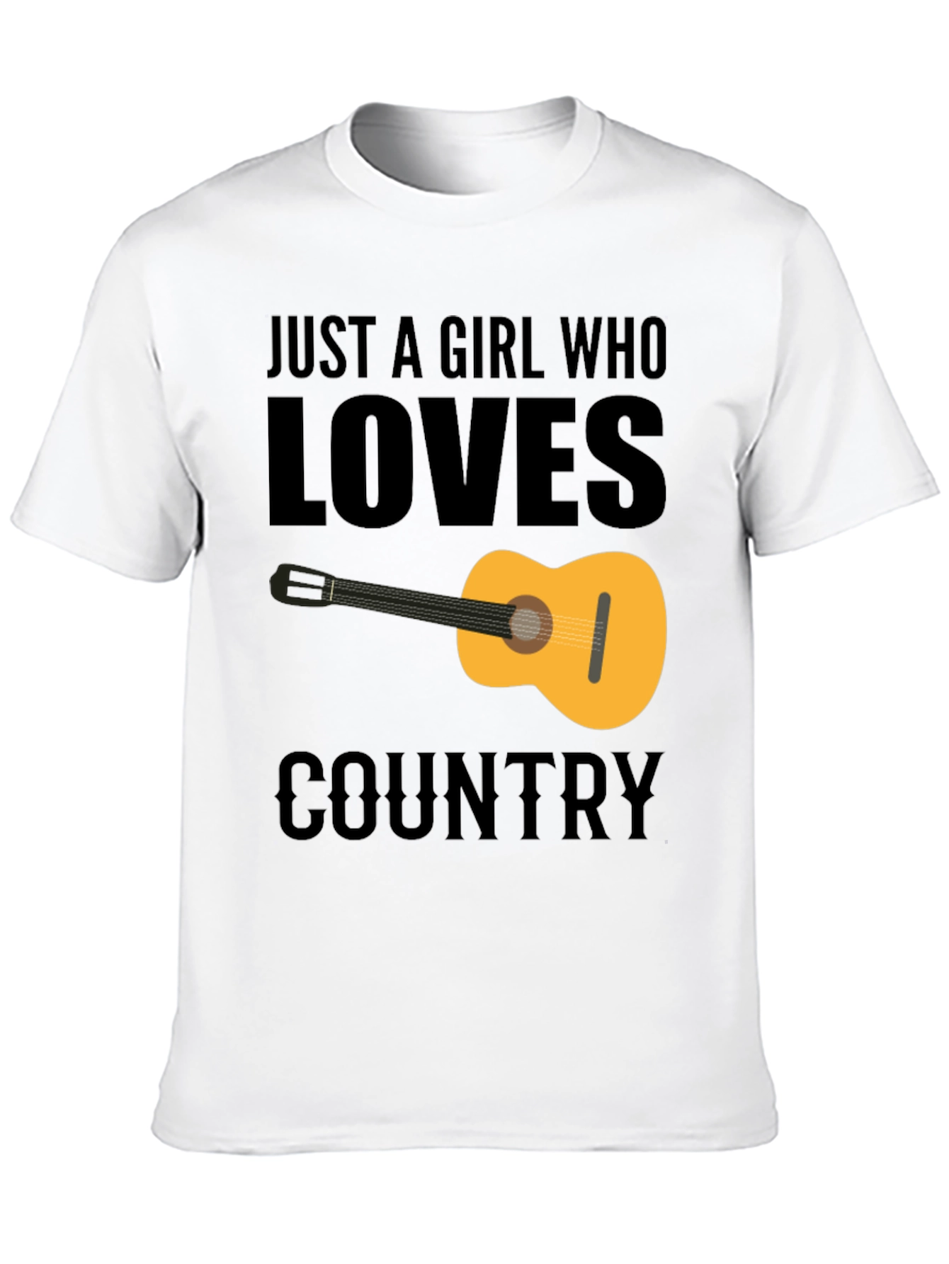 Black Country Music Guitar Graphic Tee view 10