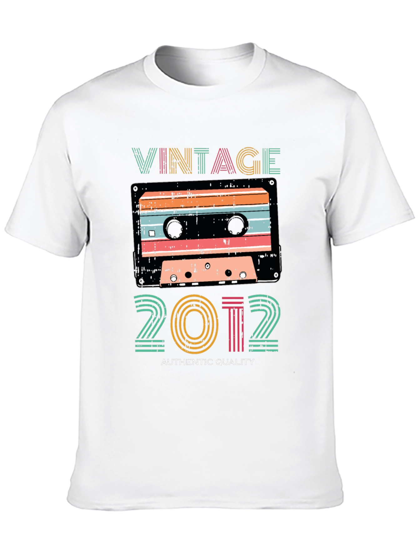 Black Vintage 2012 Cassette Tape Graphic T-Shirt view 10